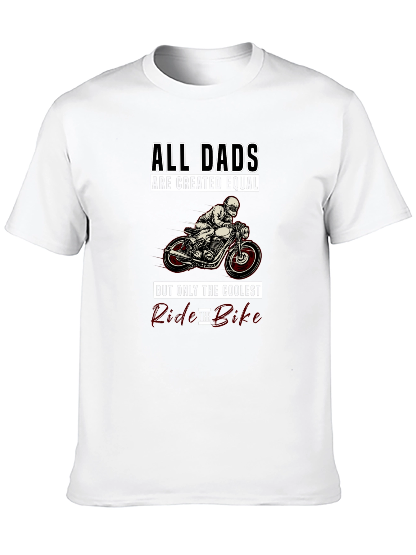 Coolest Dads Ride Bikes Graphic T-Shirt