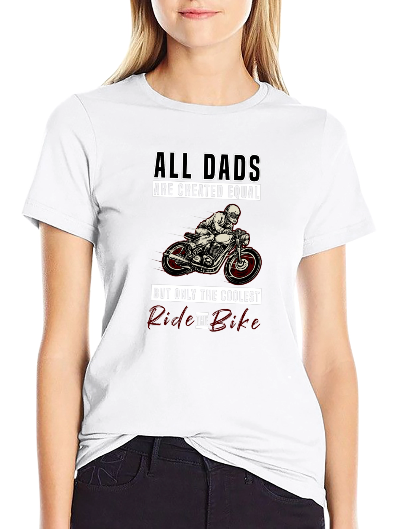 Coolest Dads Ride Bikes Graphic T-Shirt
