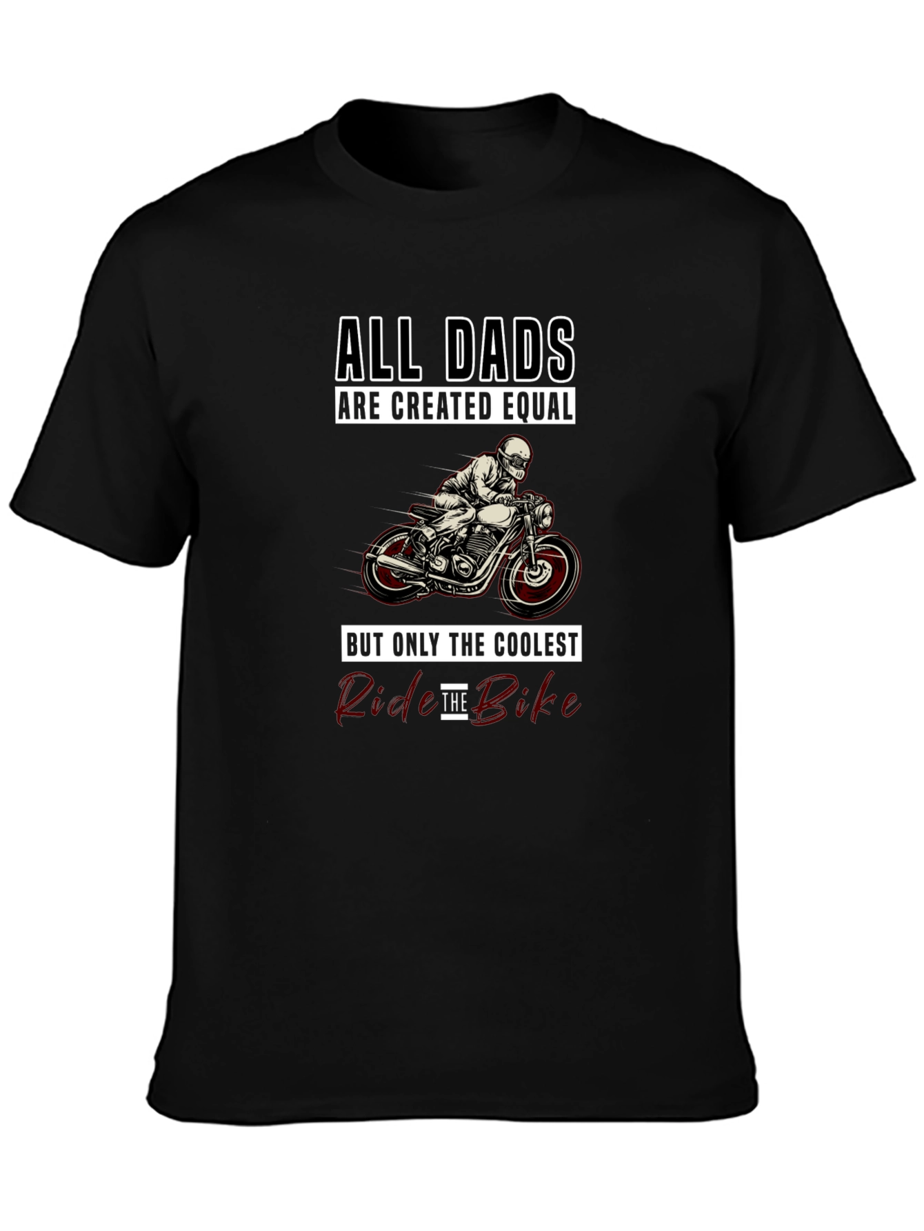 Coolest Dads Ride Bikes Graphic T-Shirt