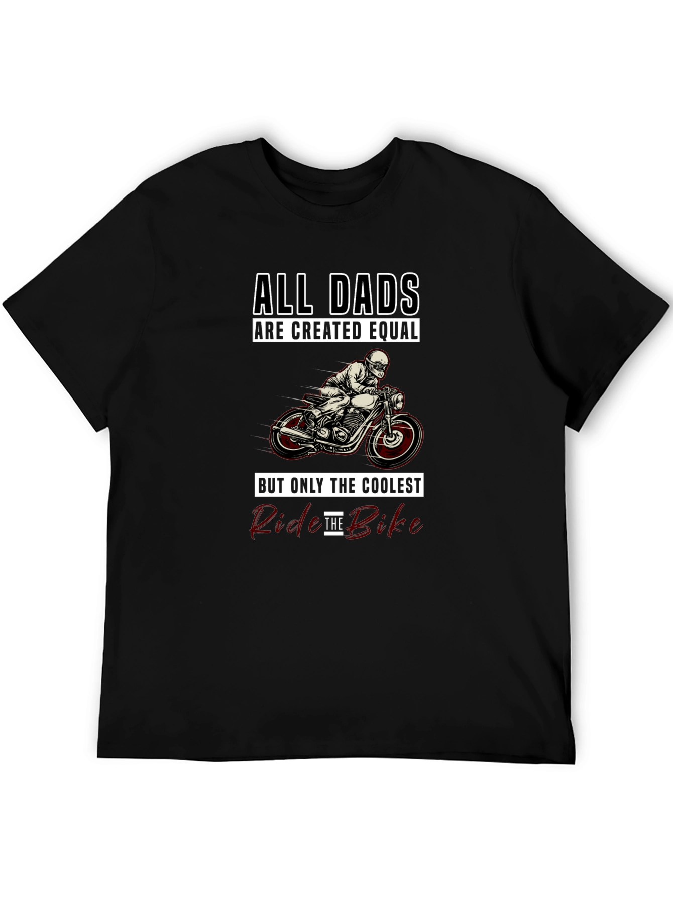 Coolest Dads Ride Bikes Graphic T-Shirt