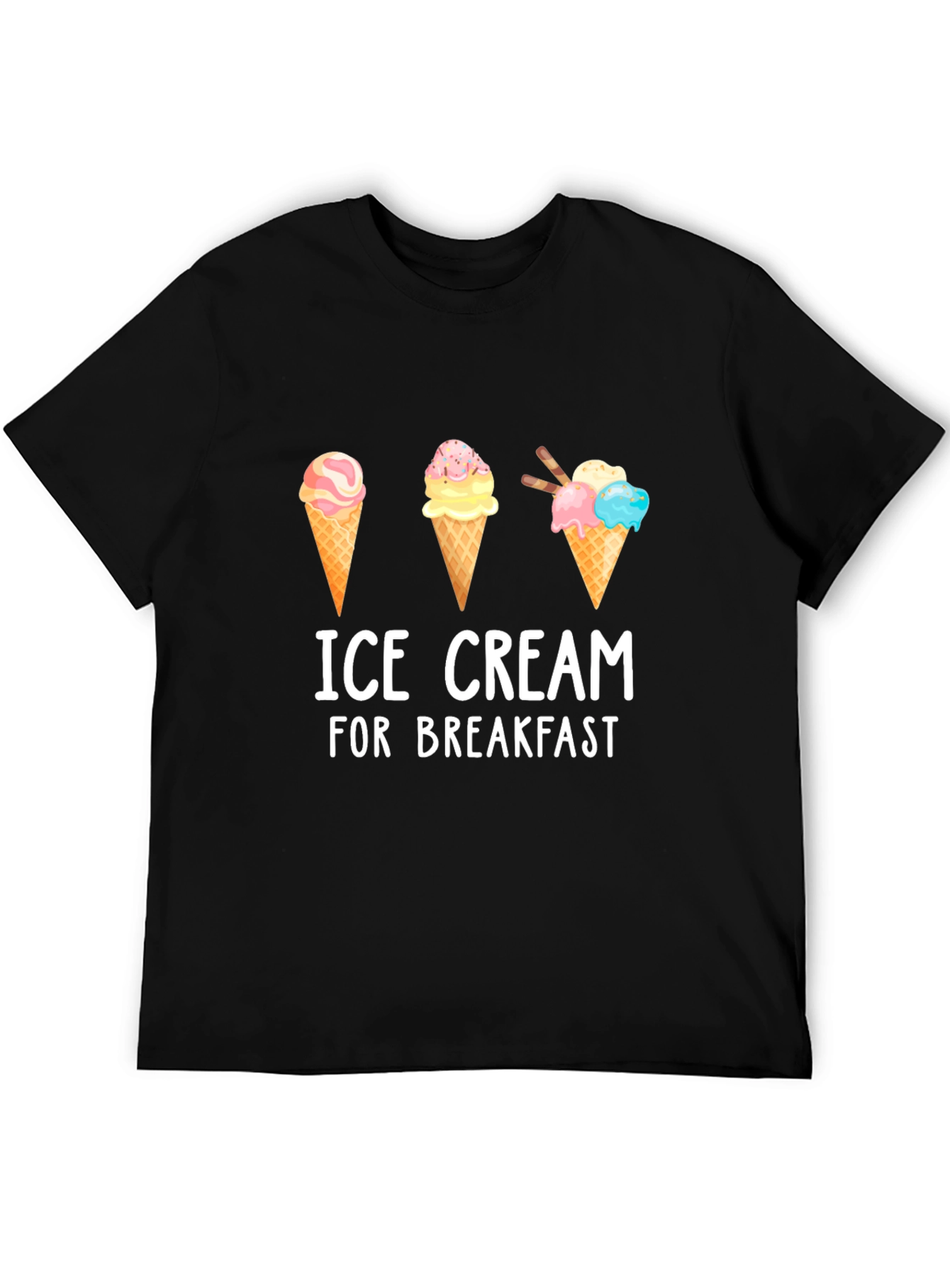 Ice Cream for Breakfast Graphic T-Shirt