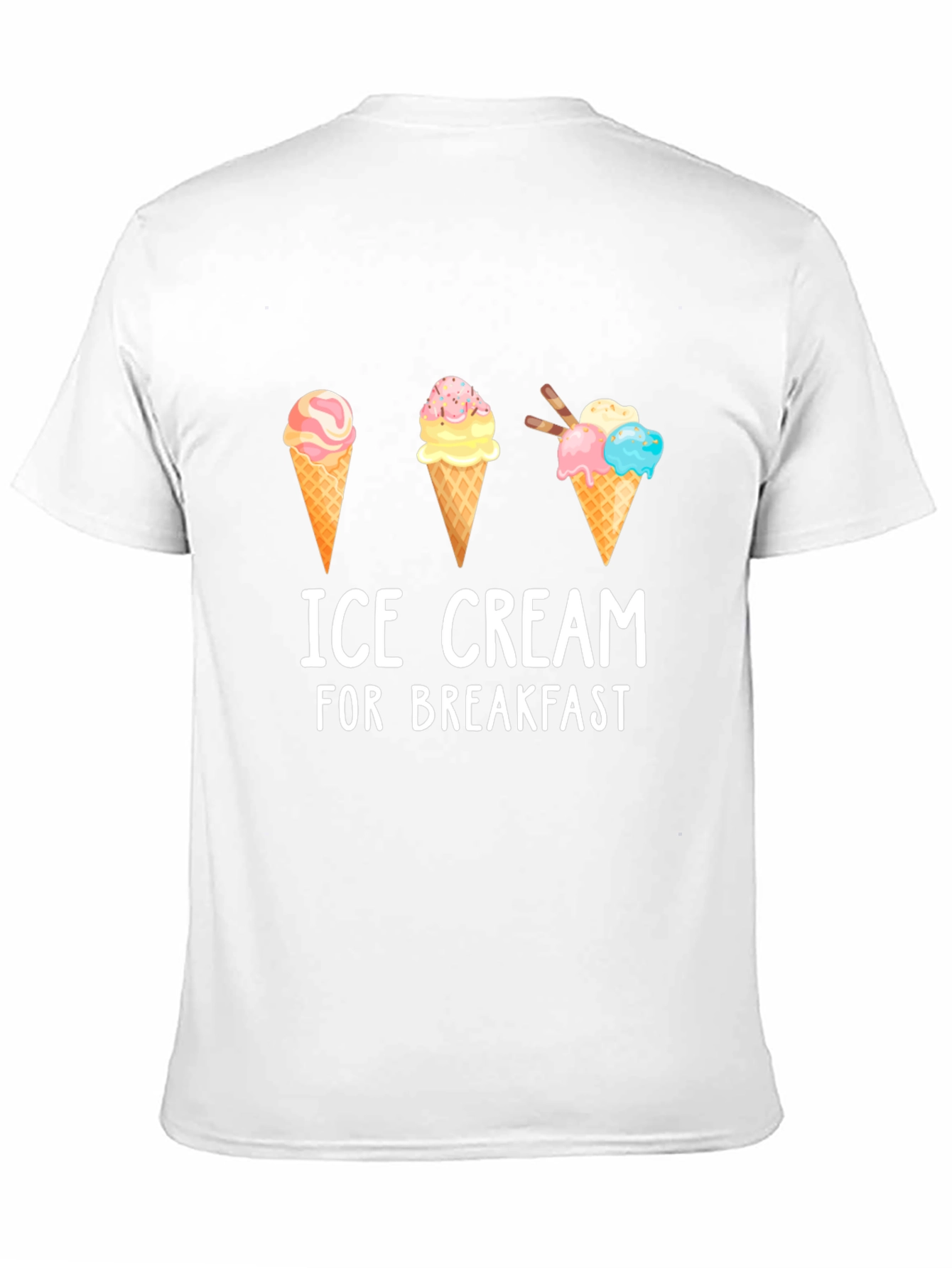 Ice Cream for Breakfast Graphic T-Shirt