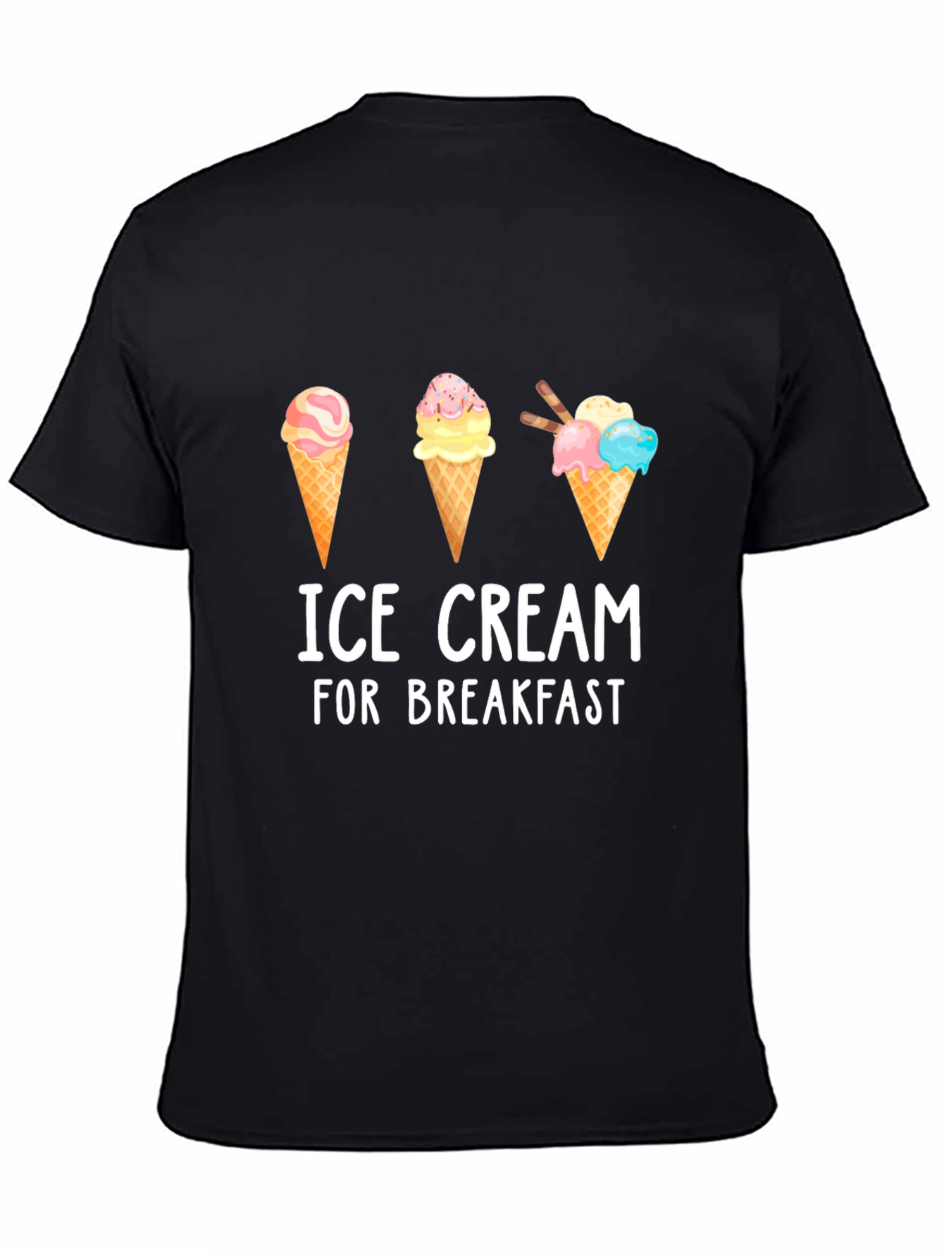 Ice Cream for Breakfast Graphic T-Shirt