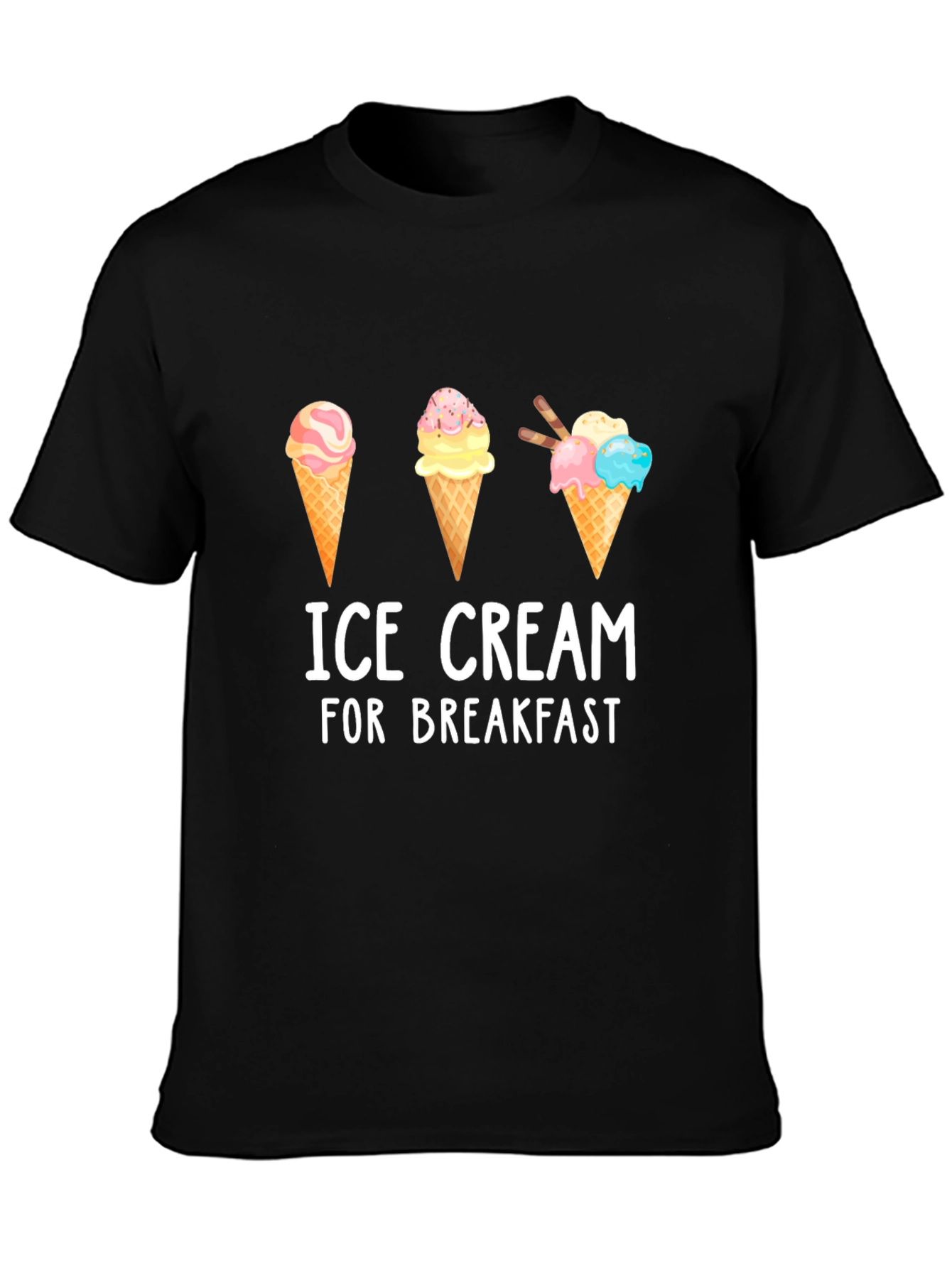 Ice Cream for Breakfast Graphic T-Shirt