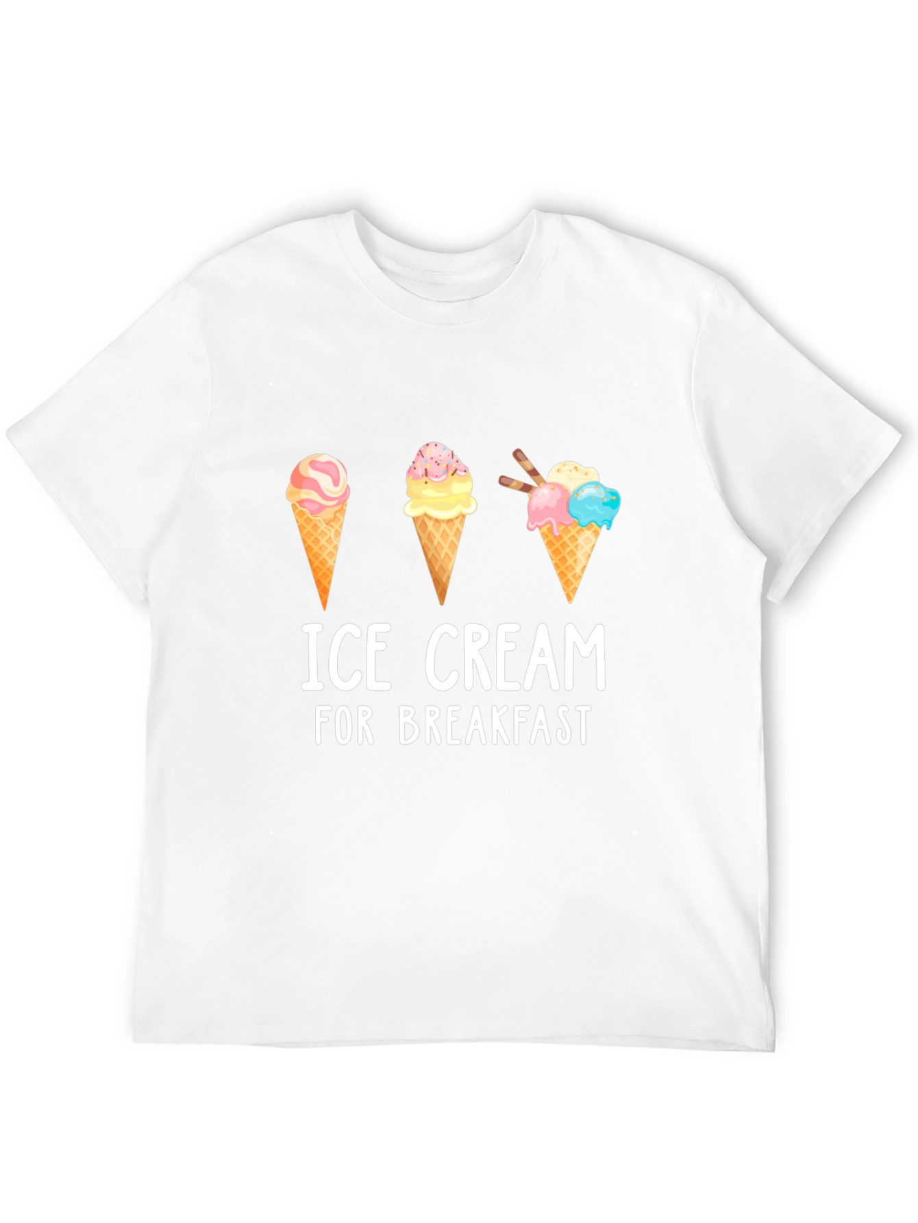 Ice Cream for Breakfast Graphic T-Shirt