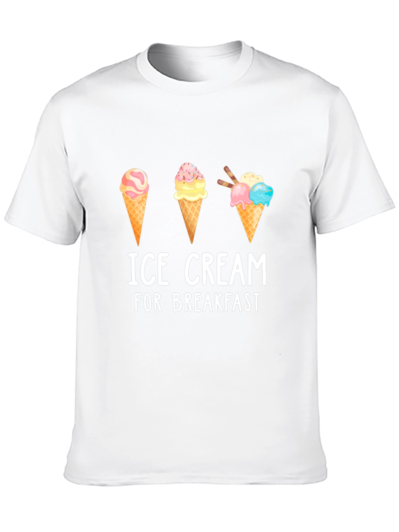 Ice Cream for Breakfast Graphic T-Shirt