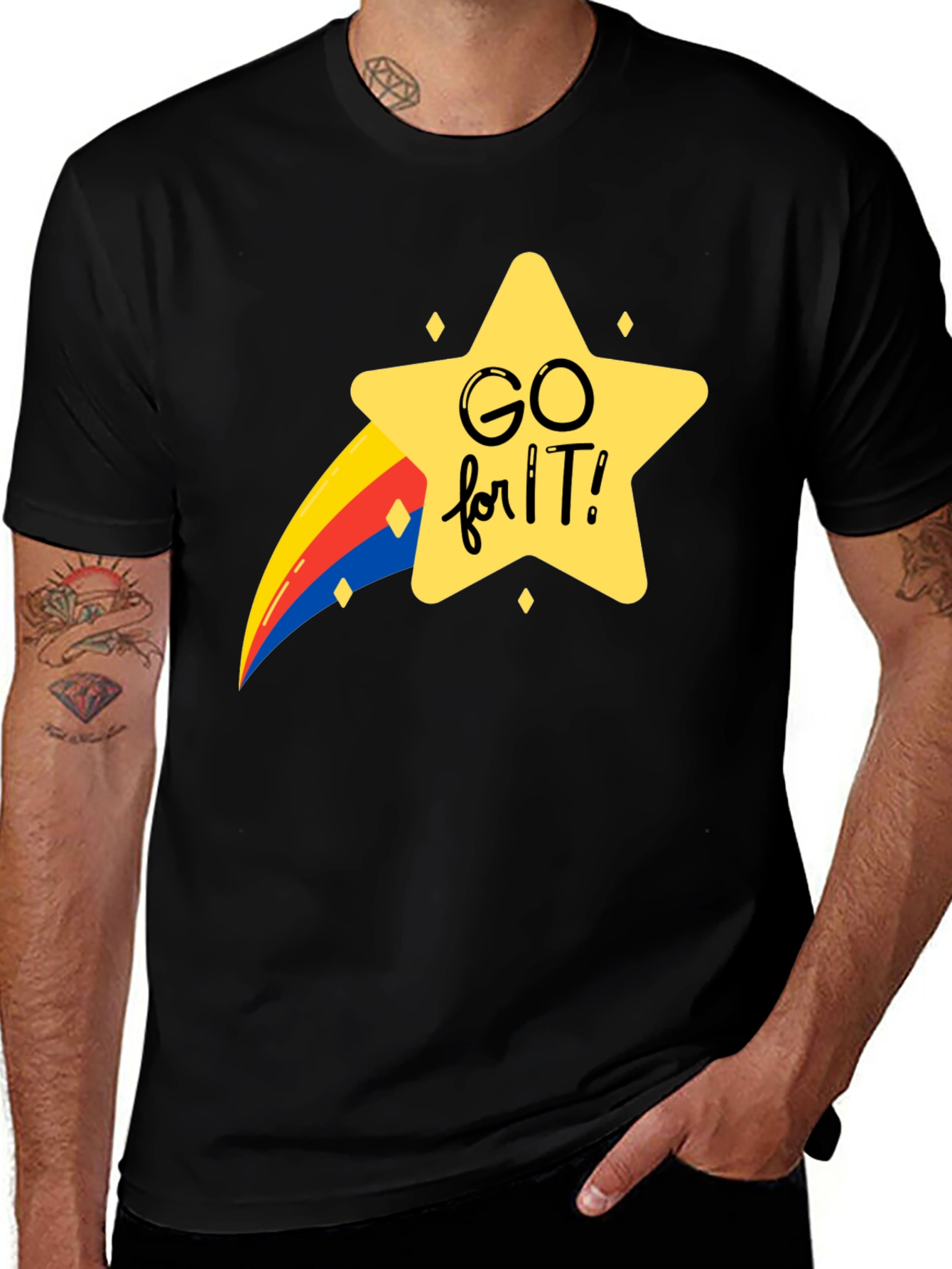 Go For It Graphic Tee - Black