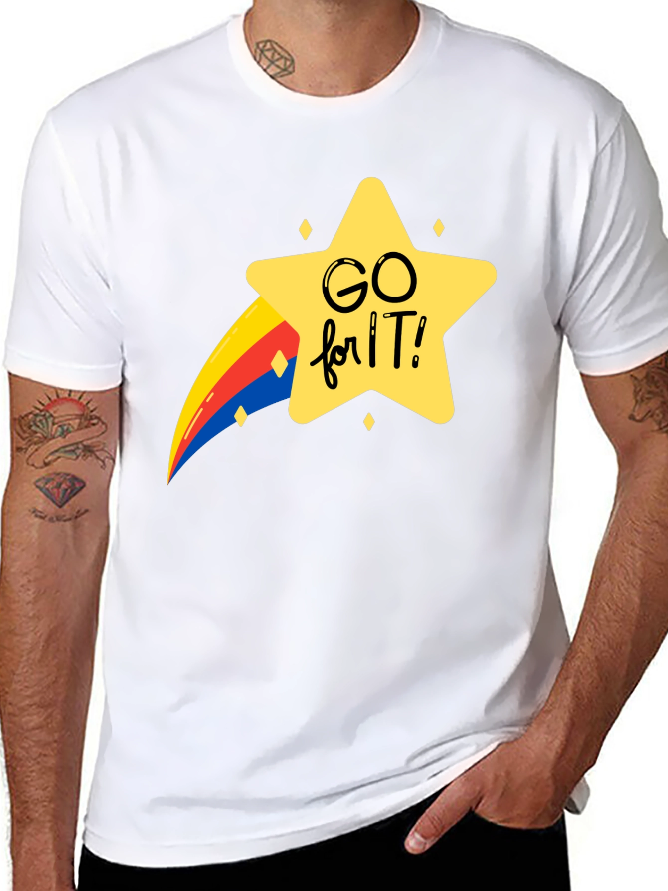 Go For It Graphic Tee - Black