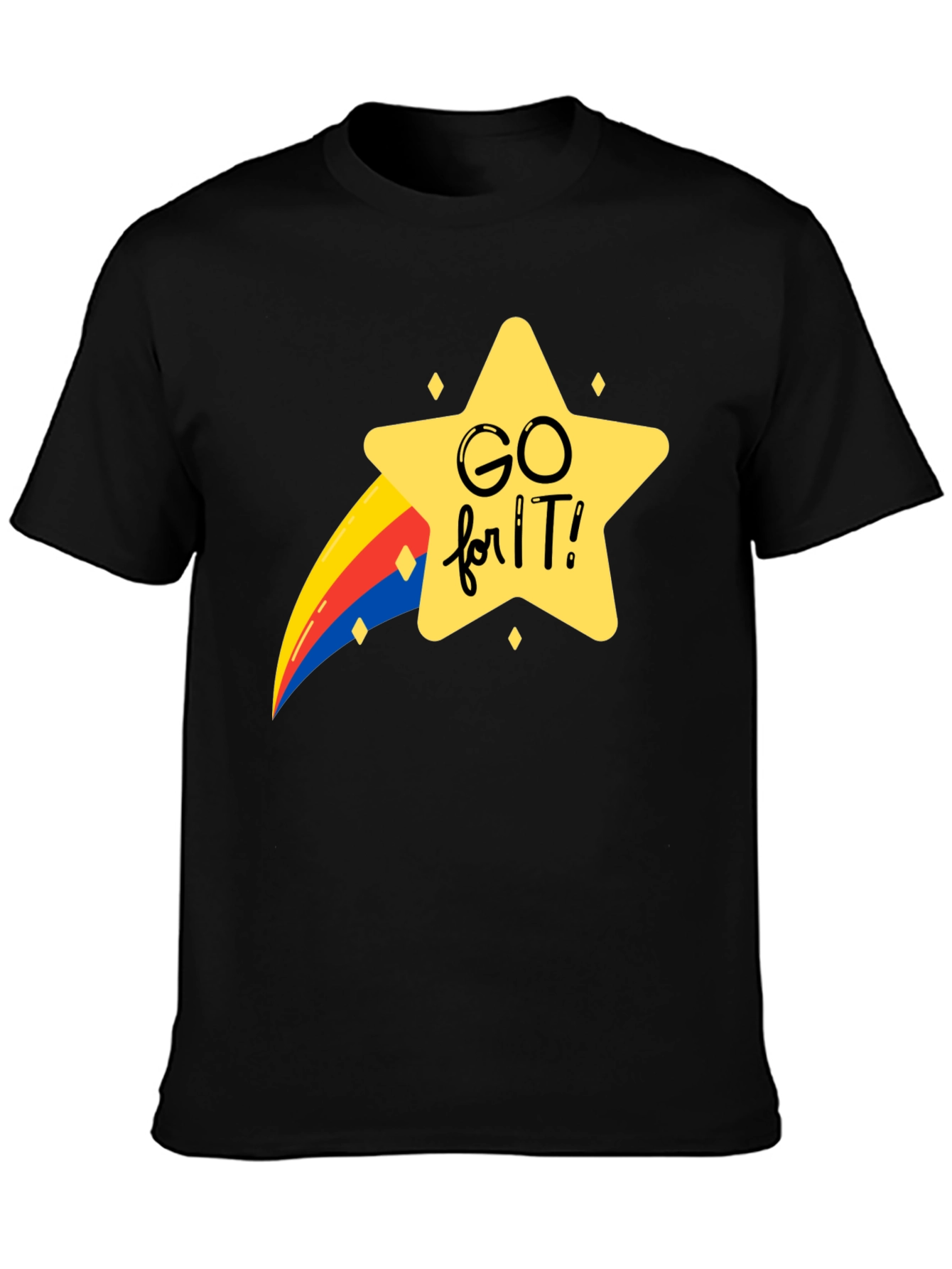 Go For It Graphic Tee - Black