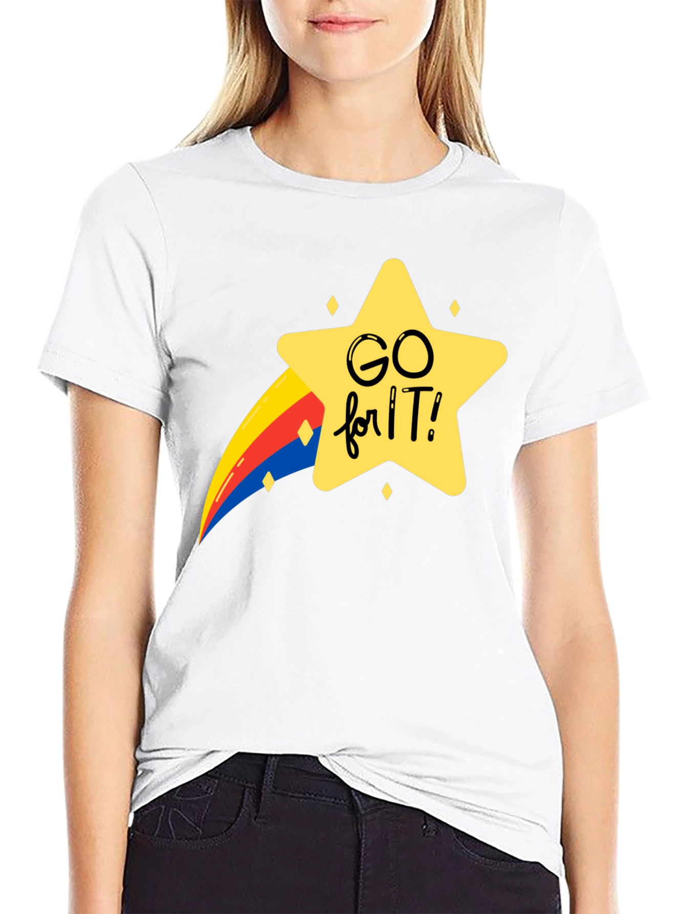 Go For It Graphic Tee - Black
