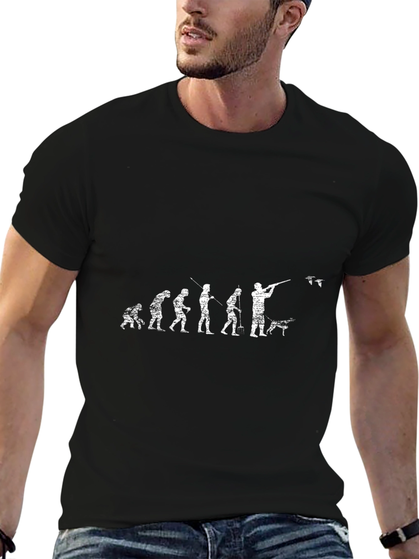 Evolution of Hunter Graphic T-Shirt
