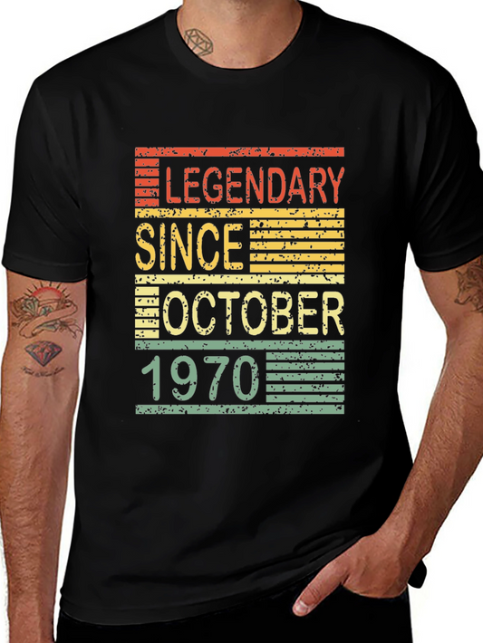 Legendary Since October 1970 Birthday T-Shirt