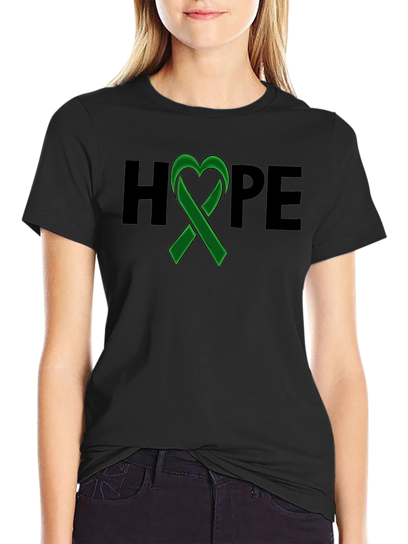 HOPE Ribbon Graphic Tee - Awareness & Support