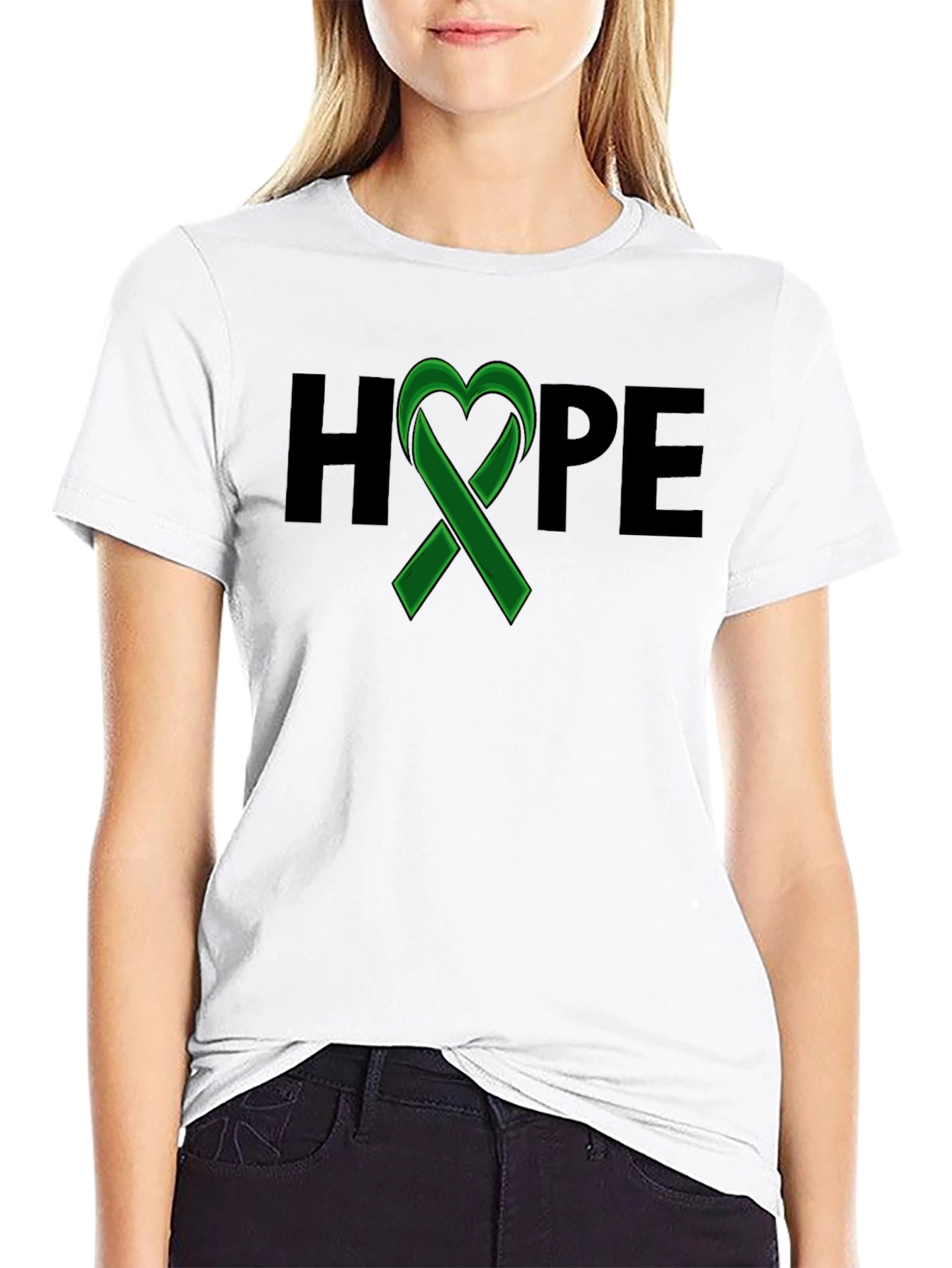 HOPE Ribbon Graphic Tee - Awareness & Support