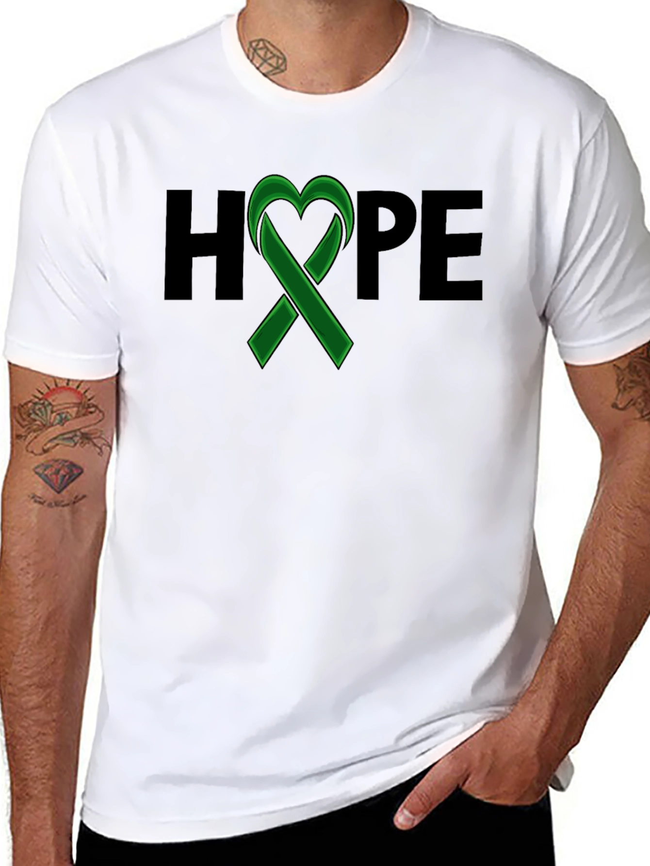 HOPE Ribbon Graphic Tee - Awareness & Support