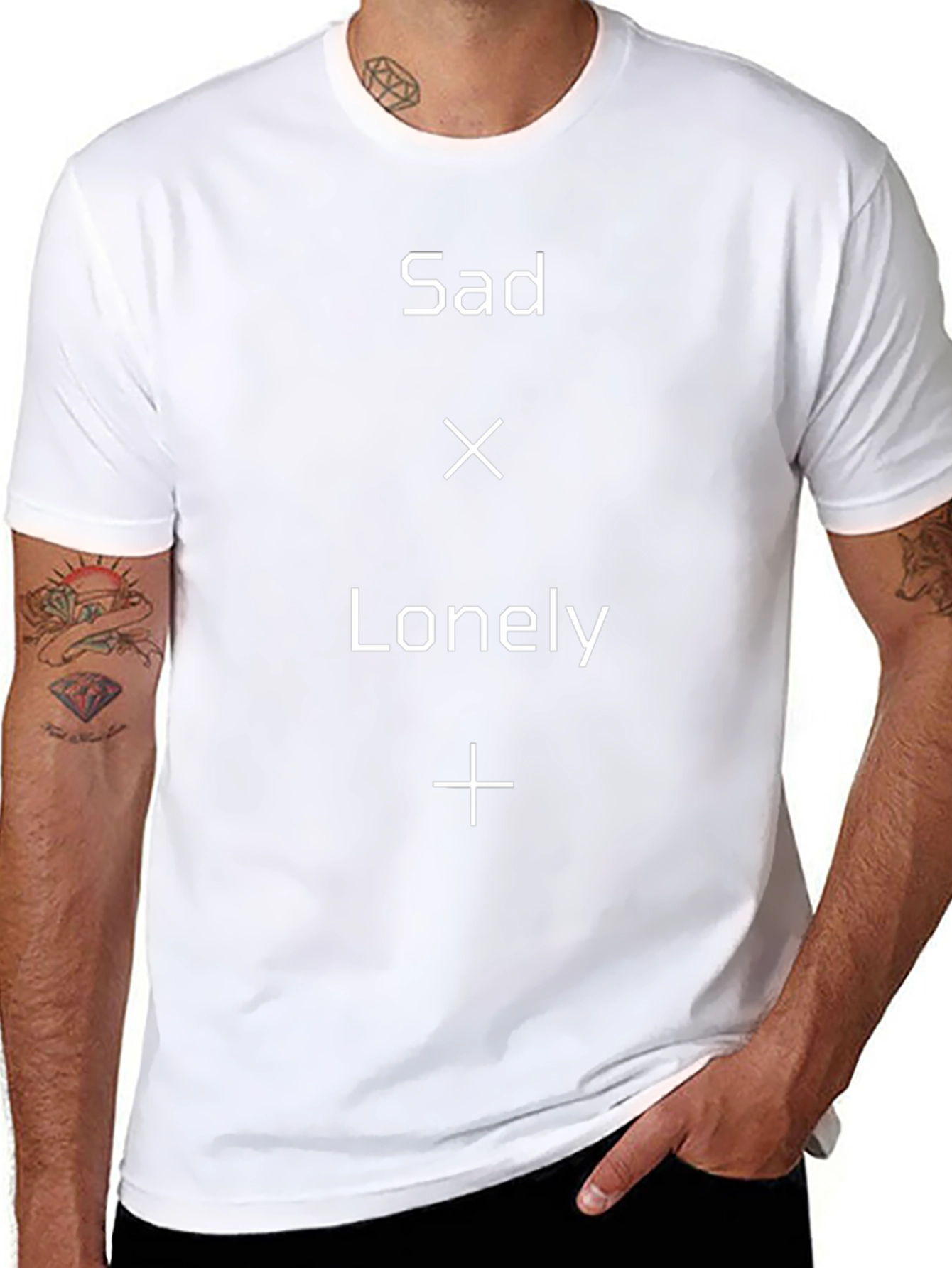 Sad x Lonely Graphic Black Tee