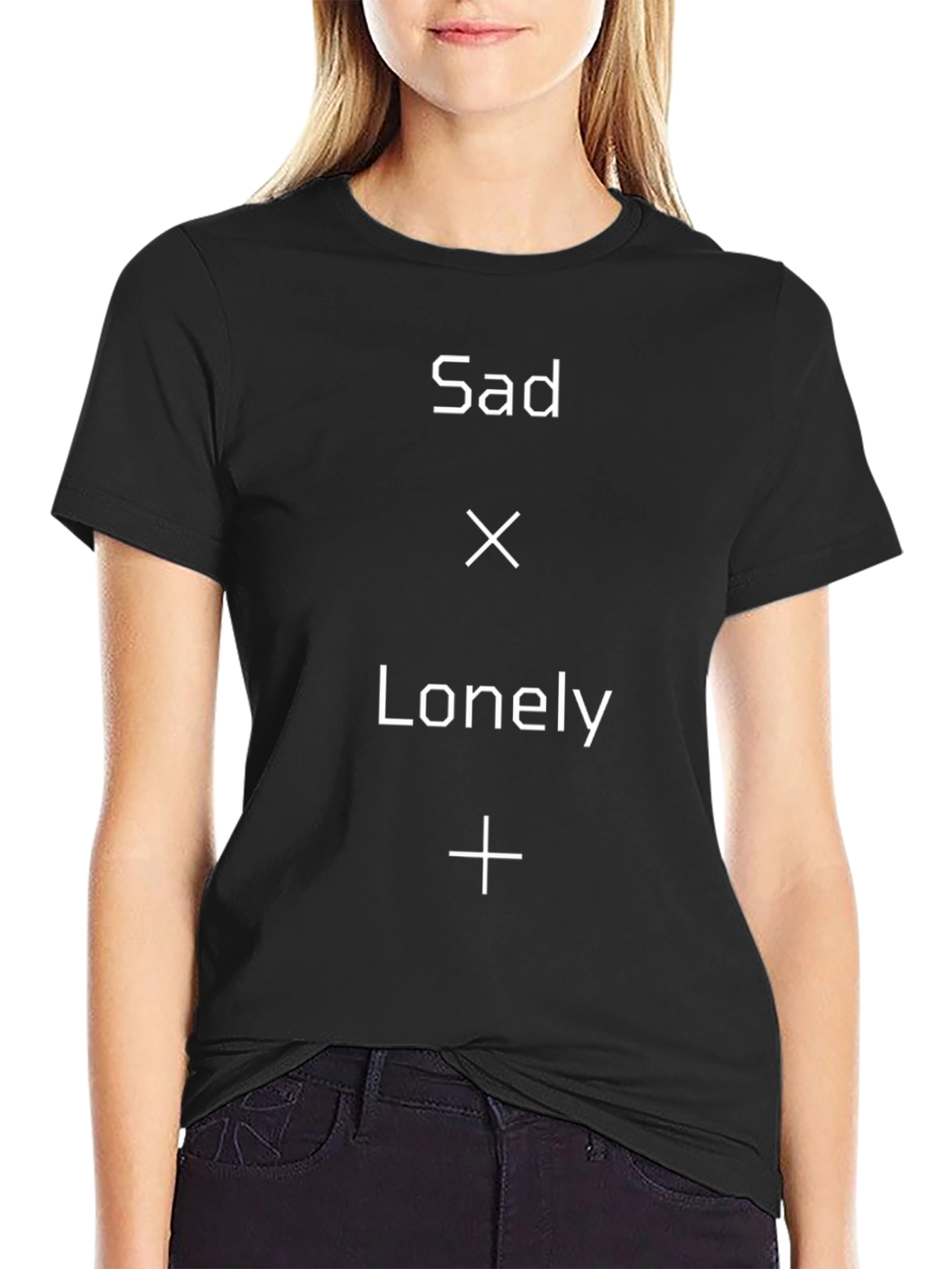 Sad x Lonely Graphic Black Tee