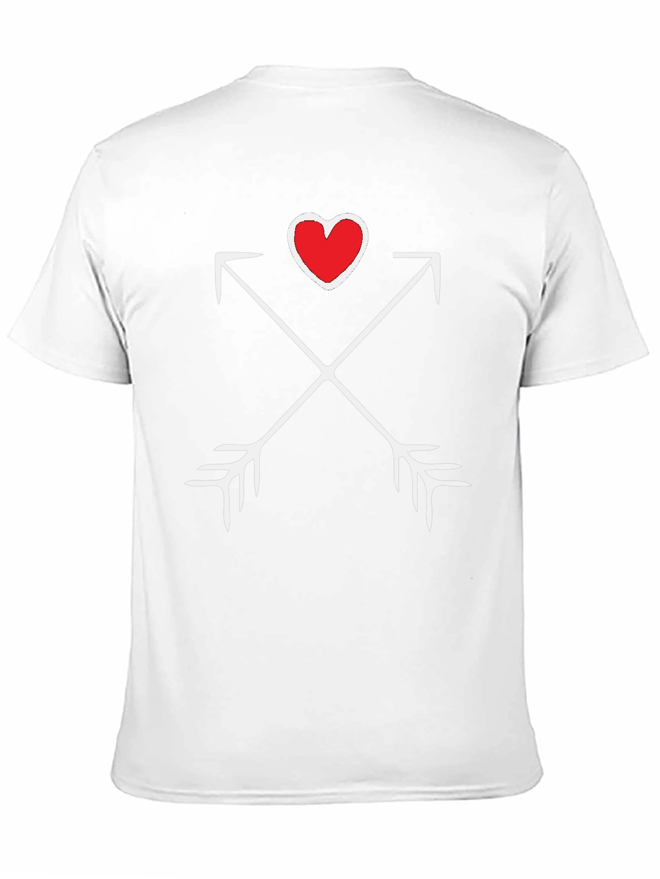 Heart & Arrows Graphic Tee - Black Casual Shirt