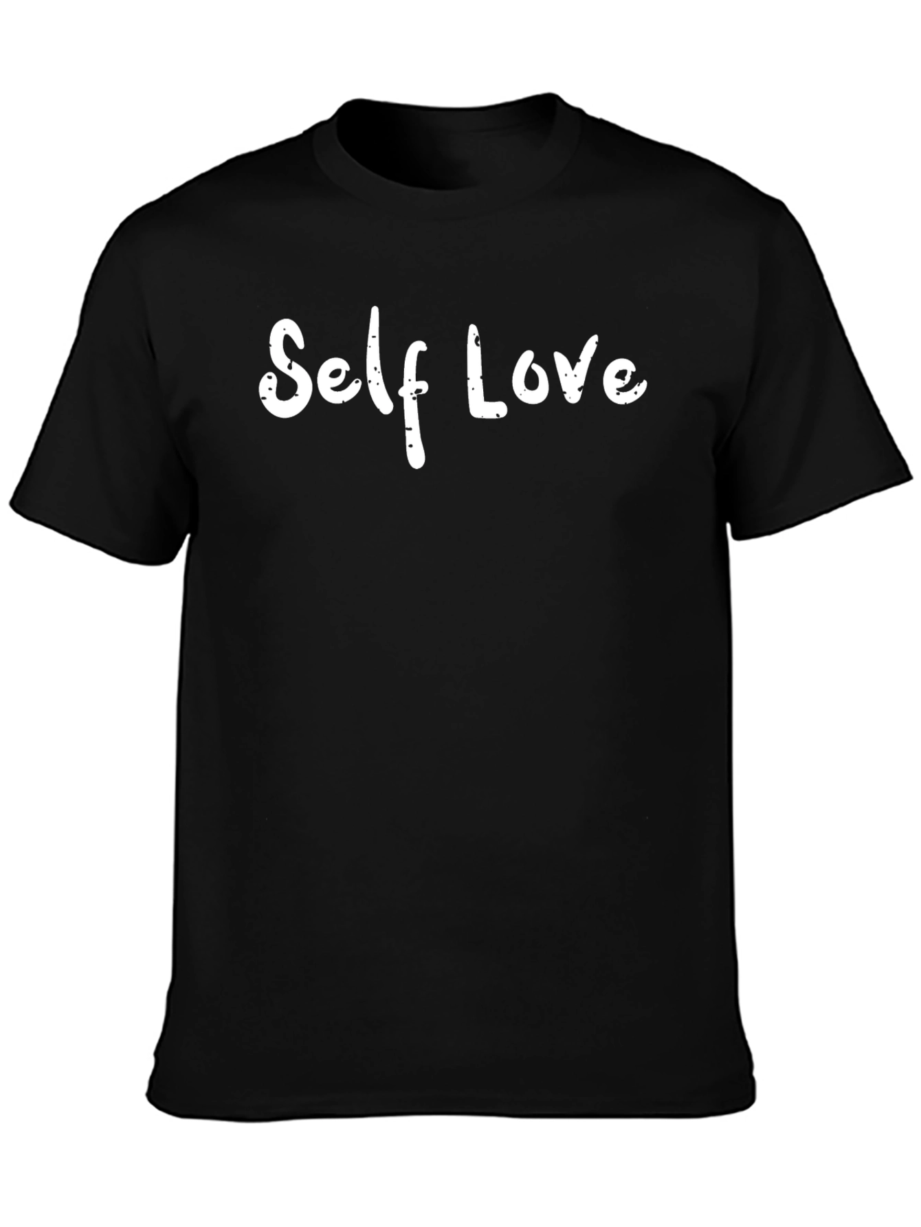 Self Love Black T-Shirt - Positive Message Tee