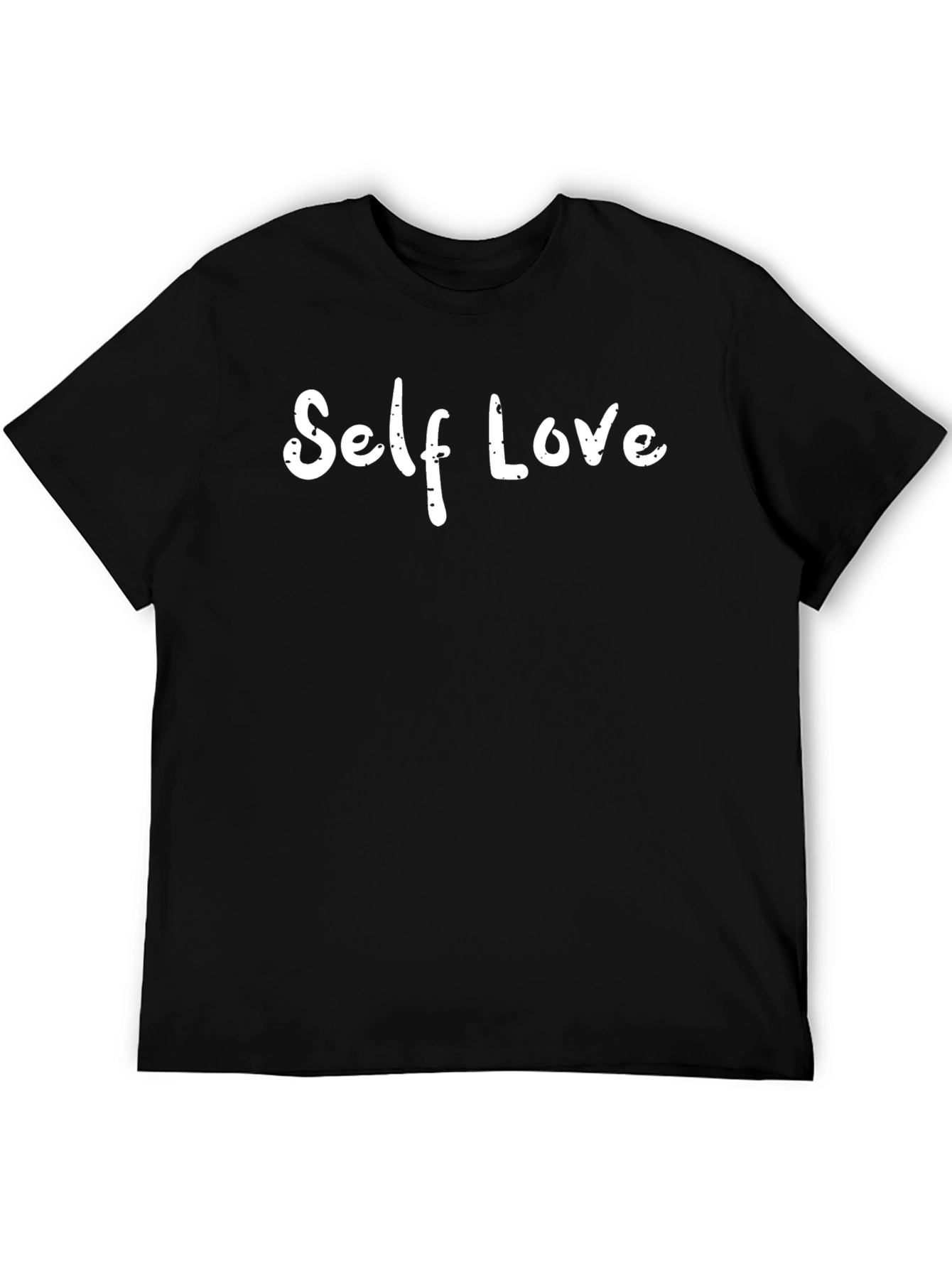 Self Love Black T-Shirt - Positive Message Tee
