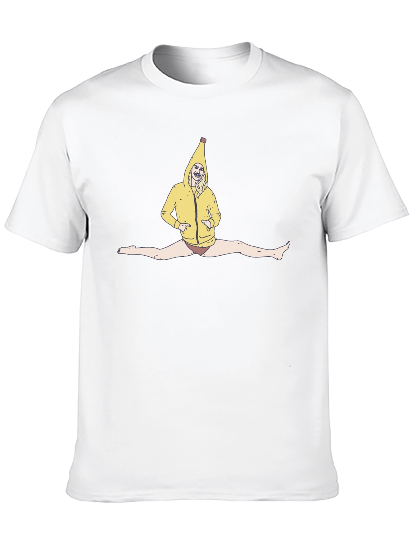 Banana Suit Split T-Shirt - Black