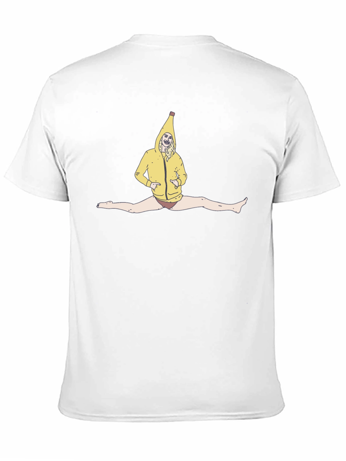 Banana Suit Split T-Shirt - Black