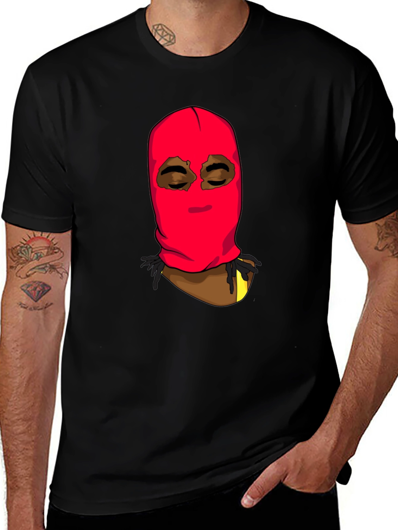 Masked Character Graphic Tee