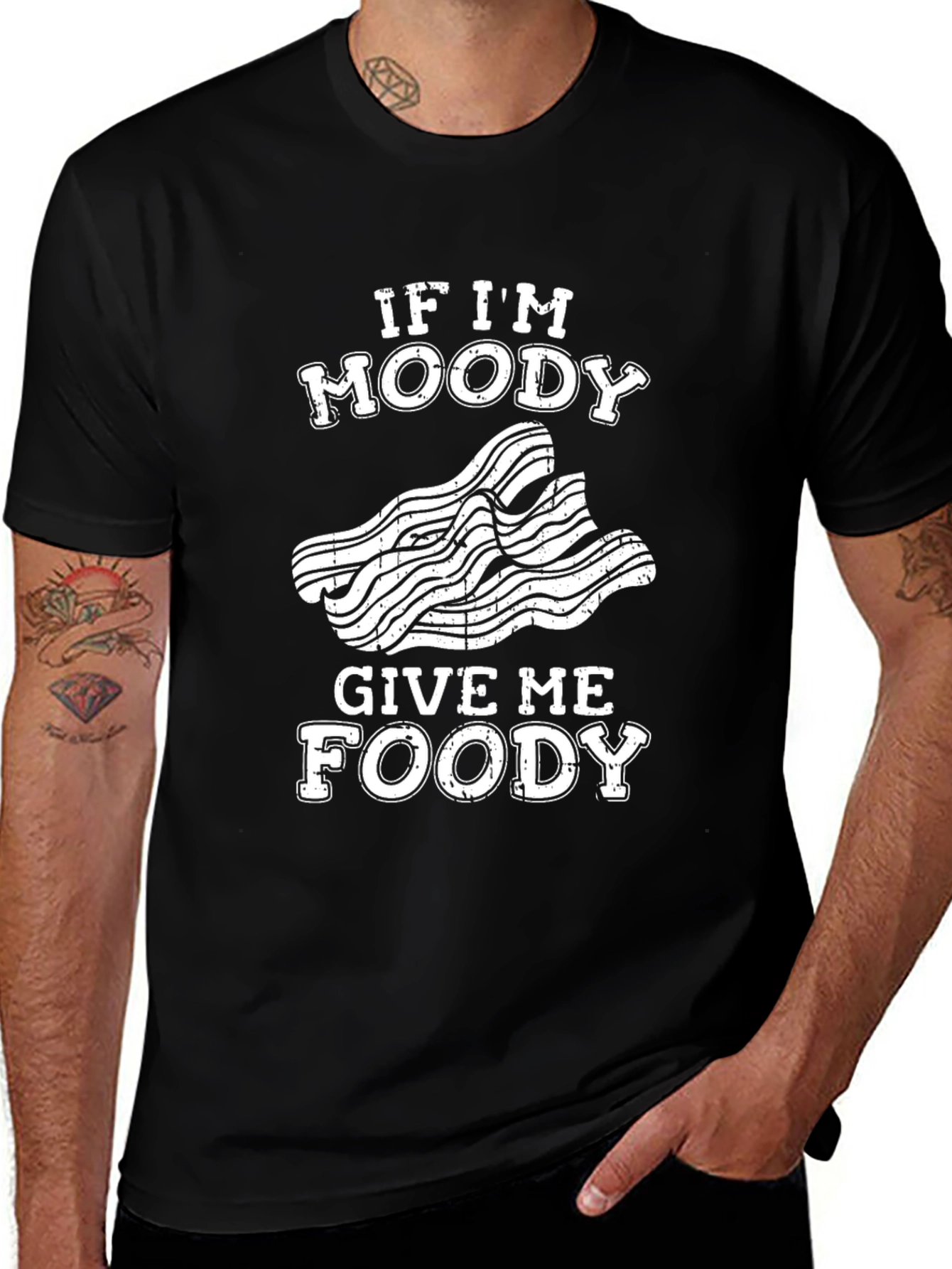 Funny Moody Foodie Graphic T-Shirt