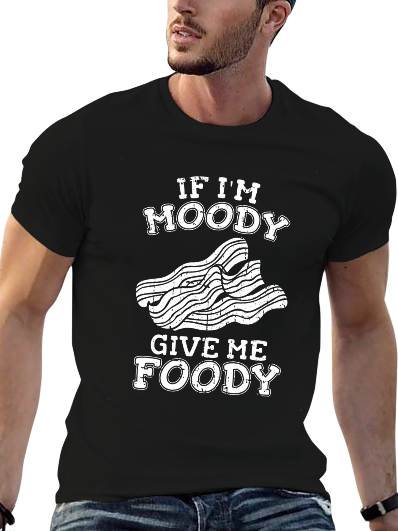 Funny Moody Foodie Graphic T-Shirt