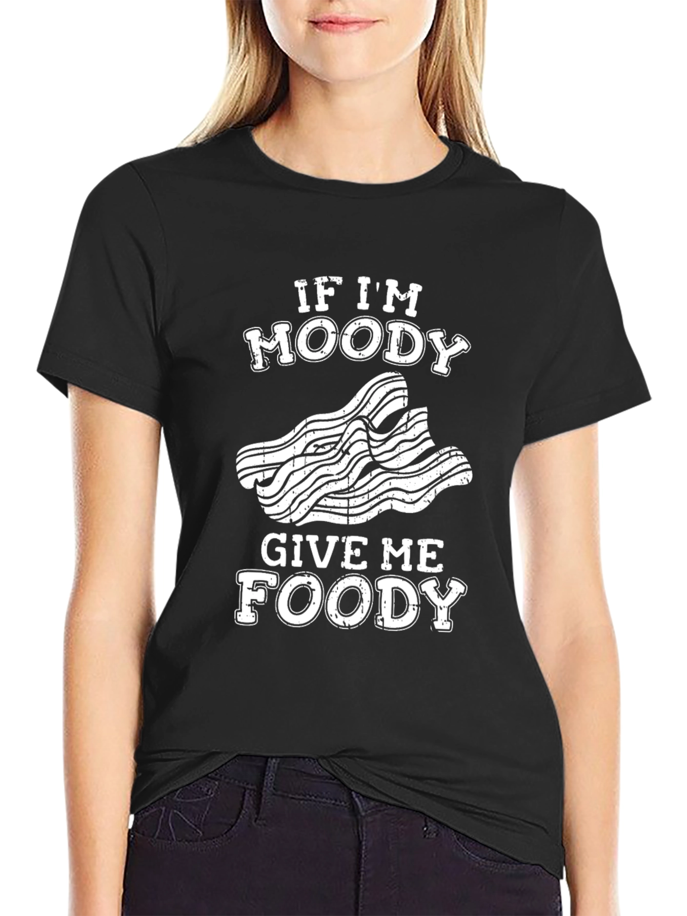 Funny Moody Foodie Graphic T-Shirt