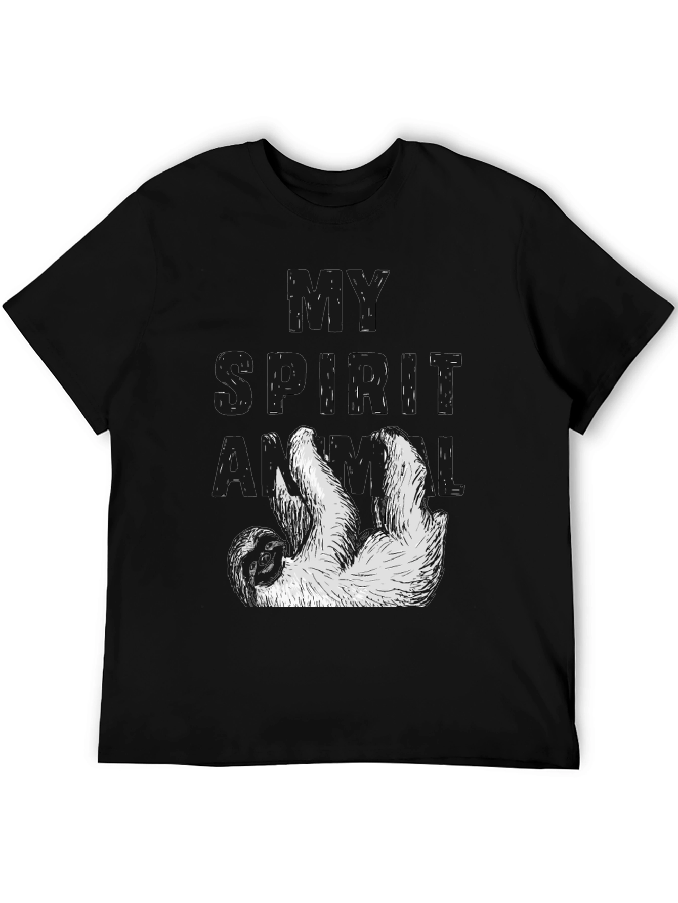 My Spirit Animal Sloth Black T-Shirt