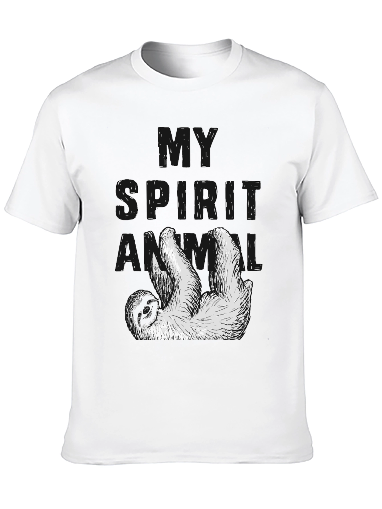 My Spirit Animal Sloth Black T-Shirt