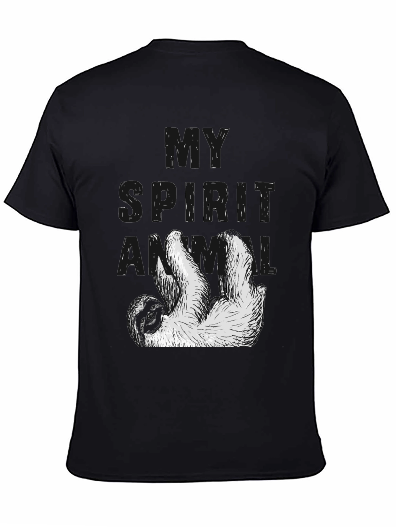 My Spirit Animal Sloth Black T-Shirt