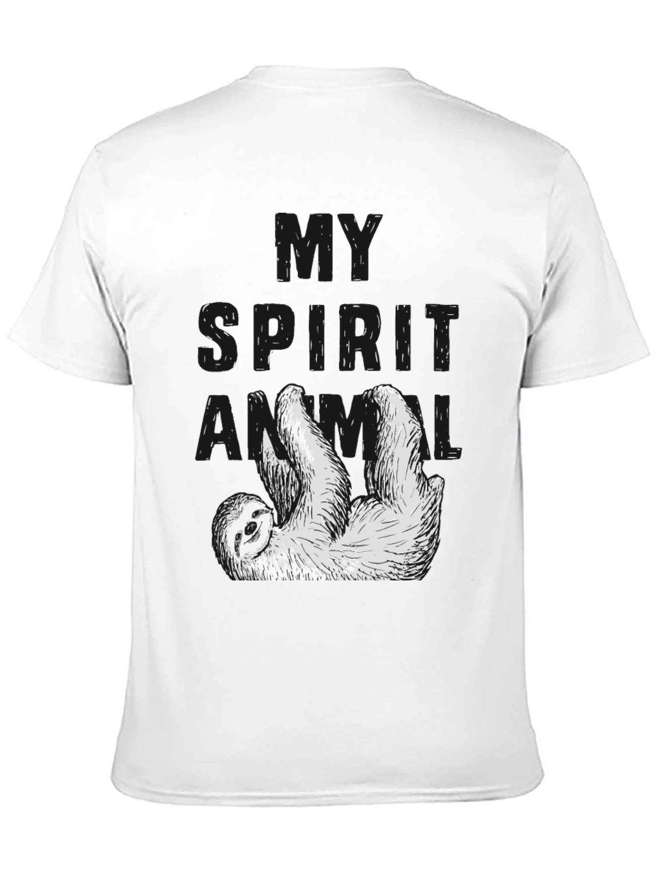 My Spirit Animal Sloth Black T-Shirt