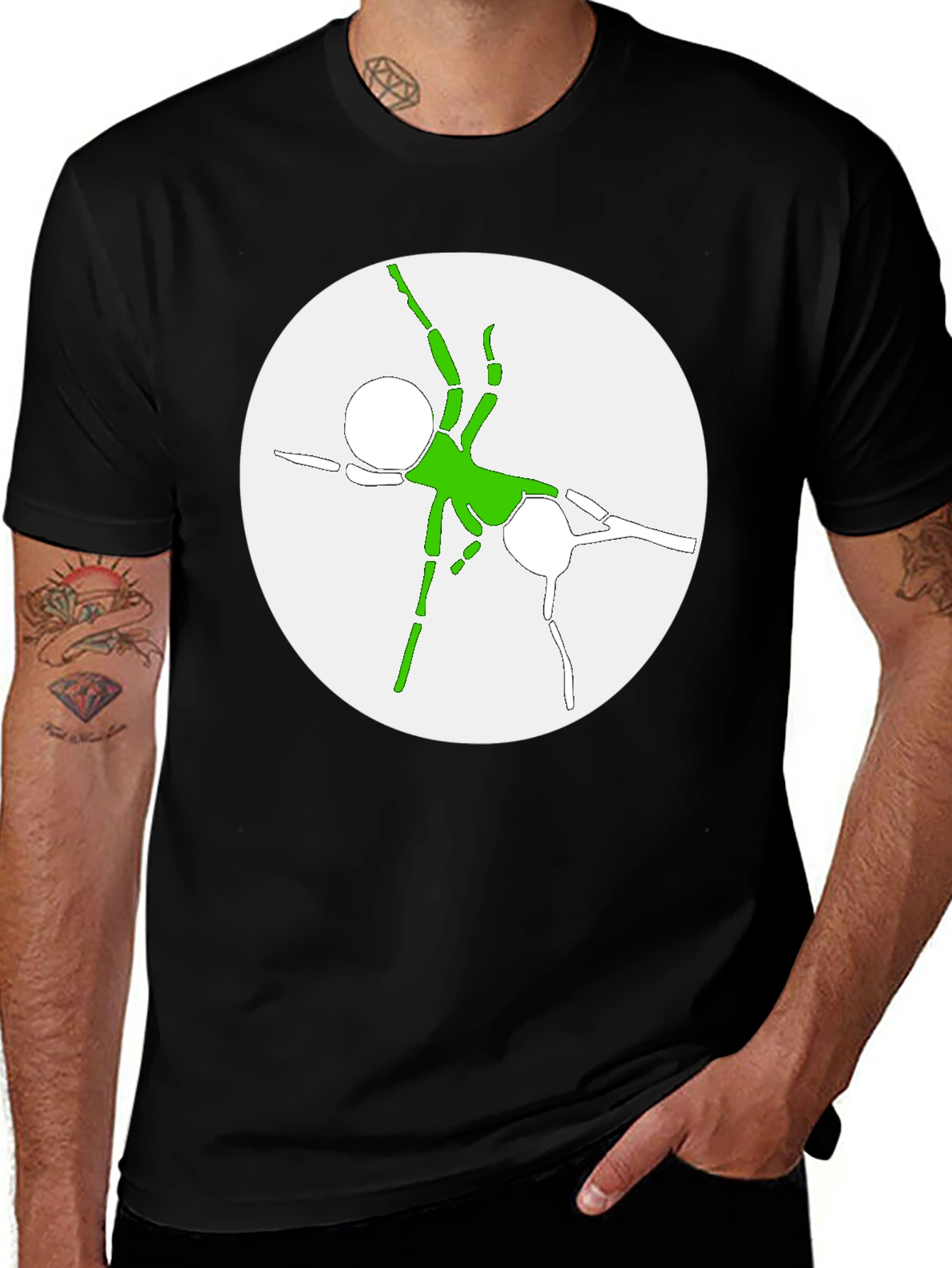 Abstract Spider Graphic Tee