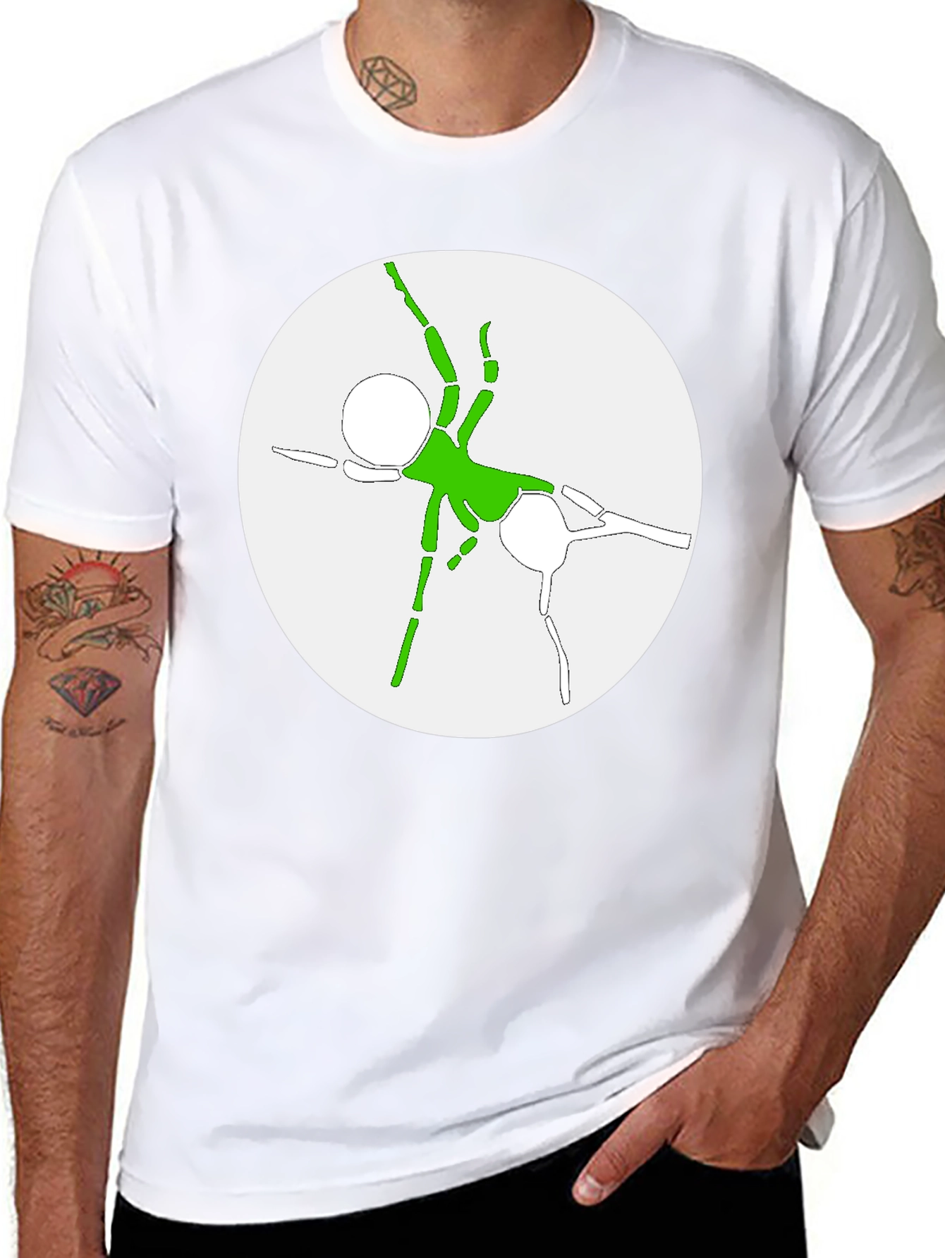 Abstract Spider Graphic Tee