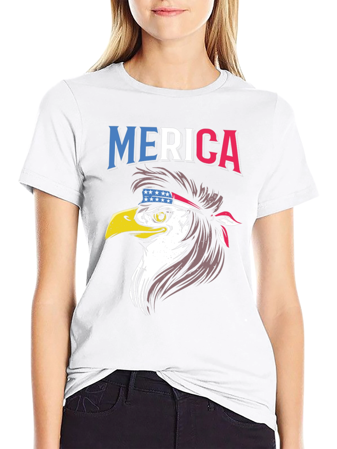Patriotic Eagle T-Shirt - Merica Design