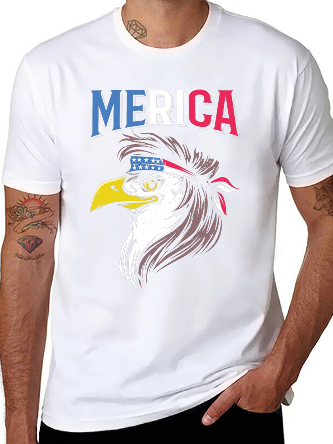 Patriotic Eagle T-Shirt - Merica Design