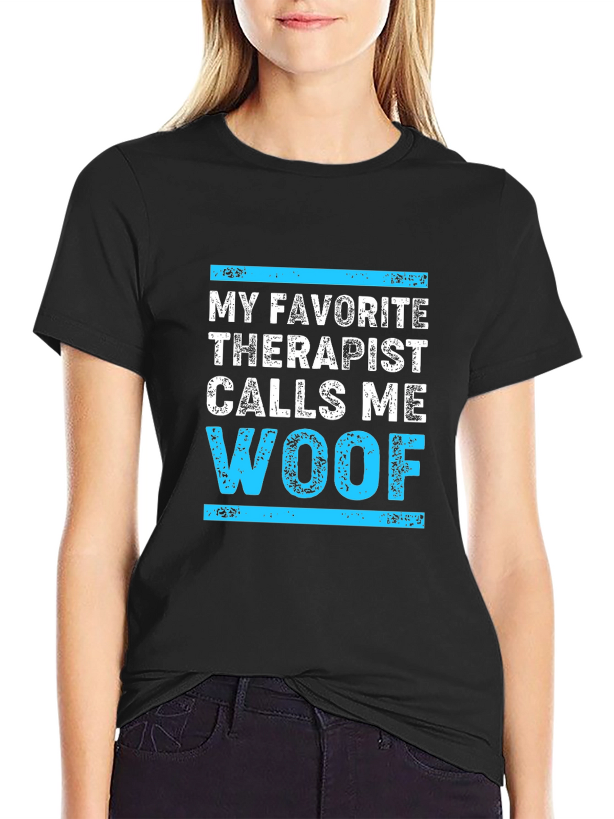 Woof Therapist Humor T-Shirt