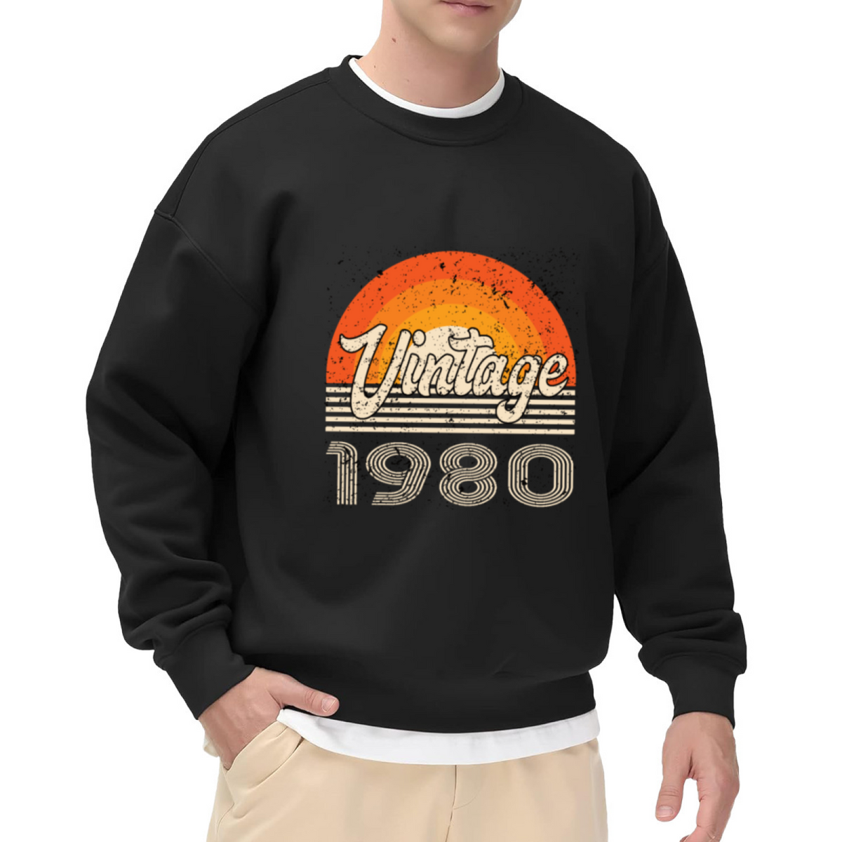 Vintage - Sun & Sunset Graphic ԲÁìÎÀÒÂ | Unisex Pullover Sweatshirt