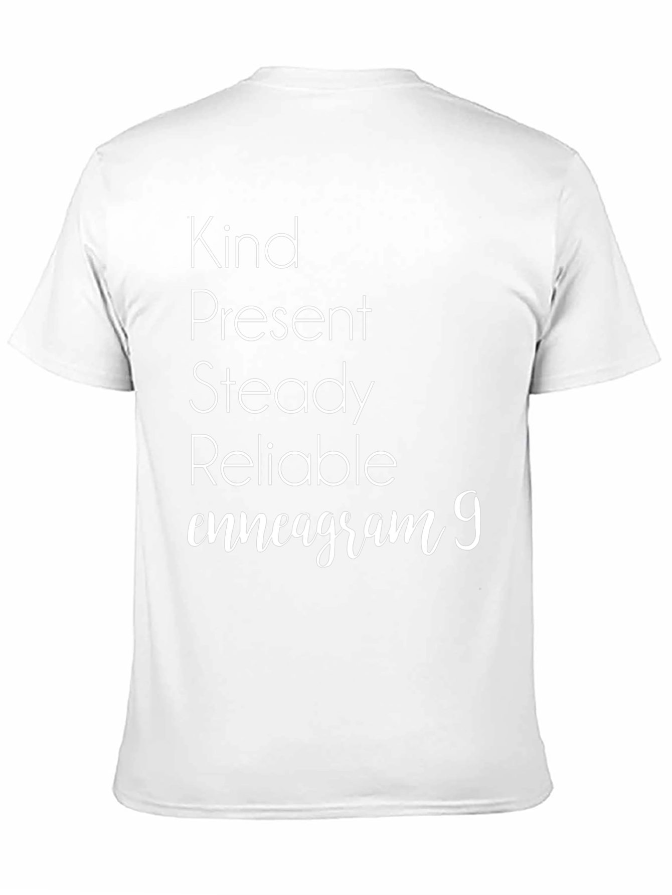 Kind Present Enneagram 9 Black Tee
