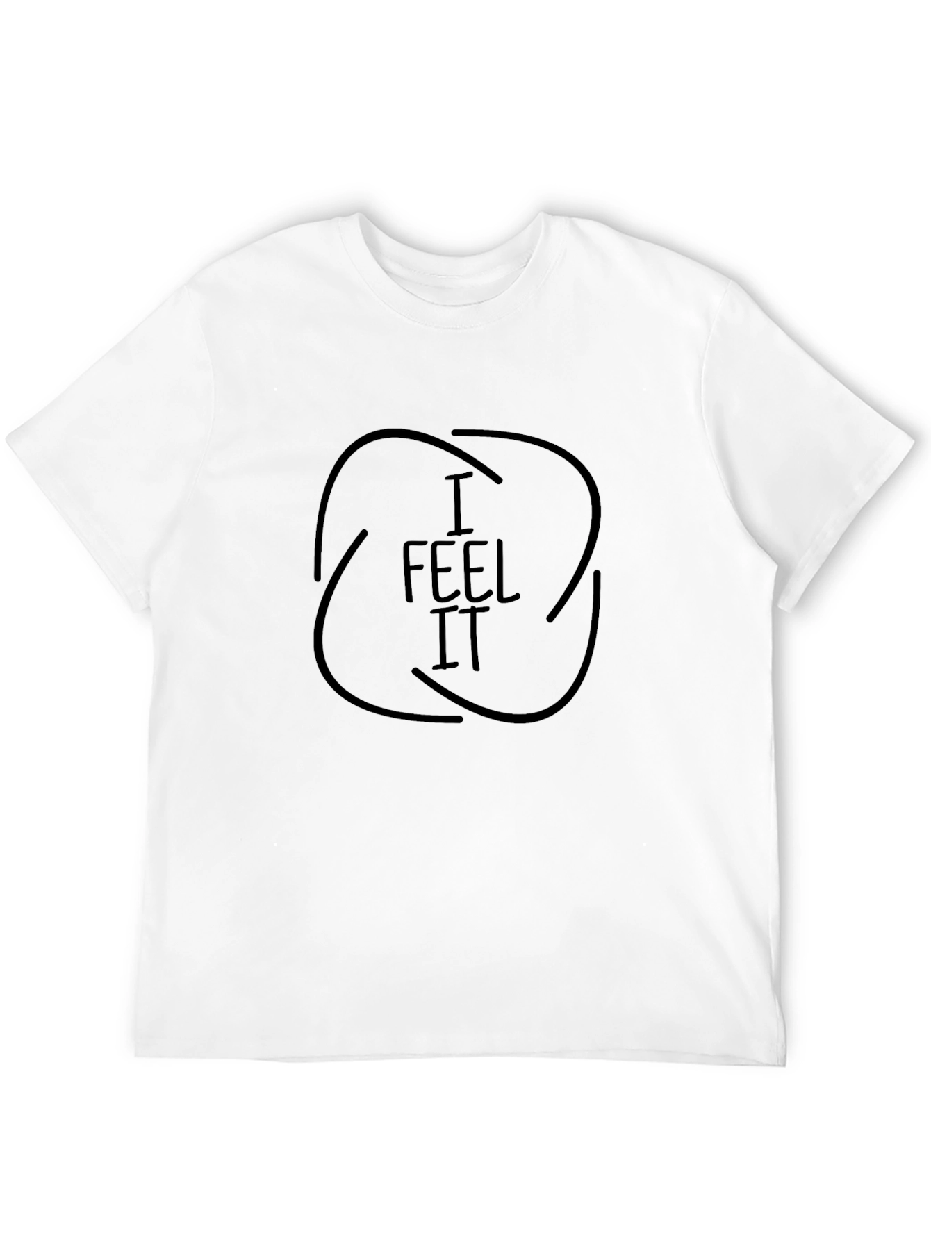I Feel It Black Graphic Tee - Casual Style
