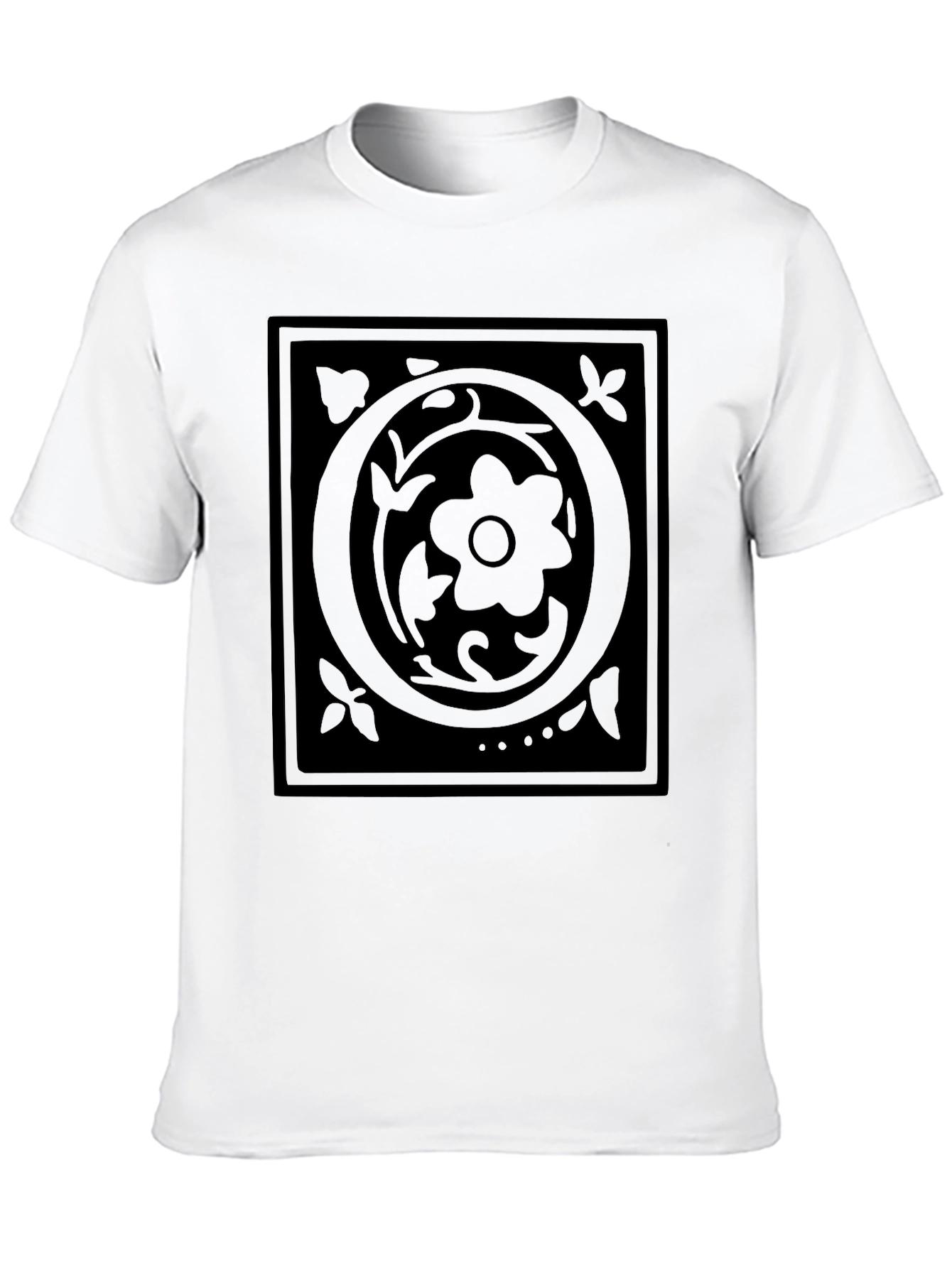 Floral Black T-Shirt - Stylish Graphic Tee