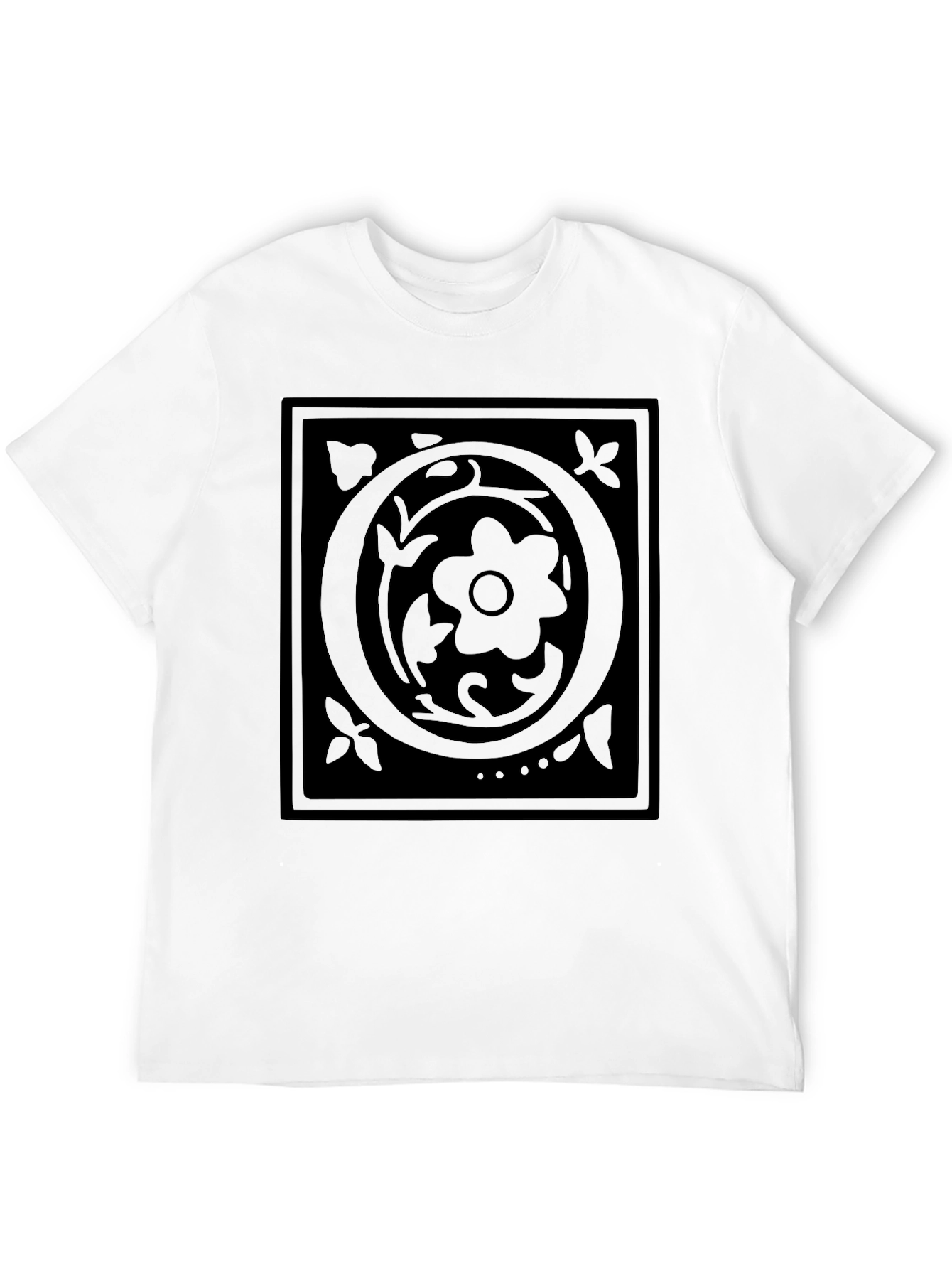 Floral Black T-Shirt - Stylish Graphic Tee