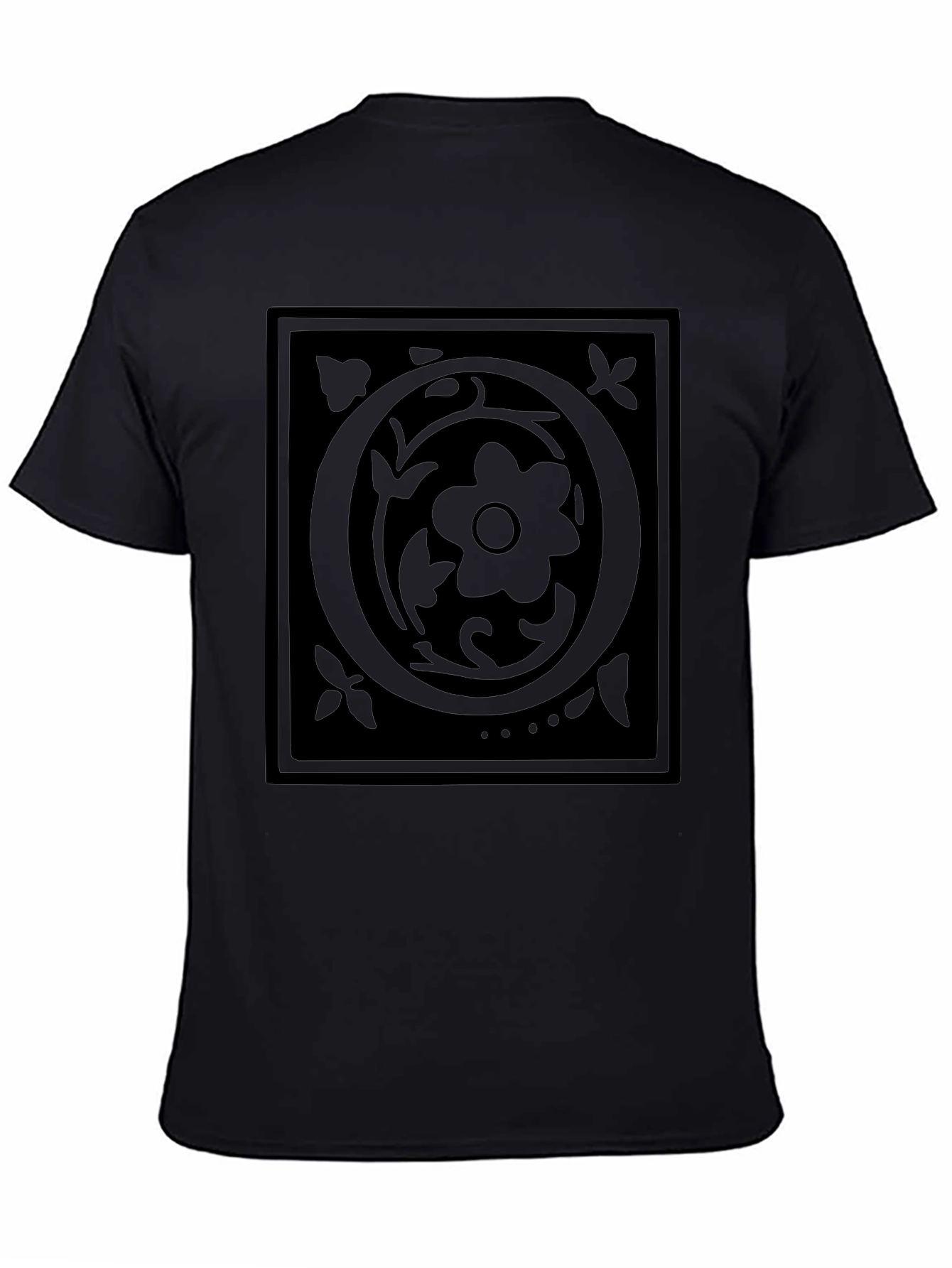 Floral Black T-Shirt - Stylish Graphic Tee