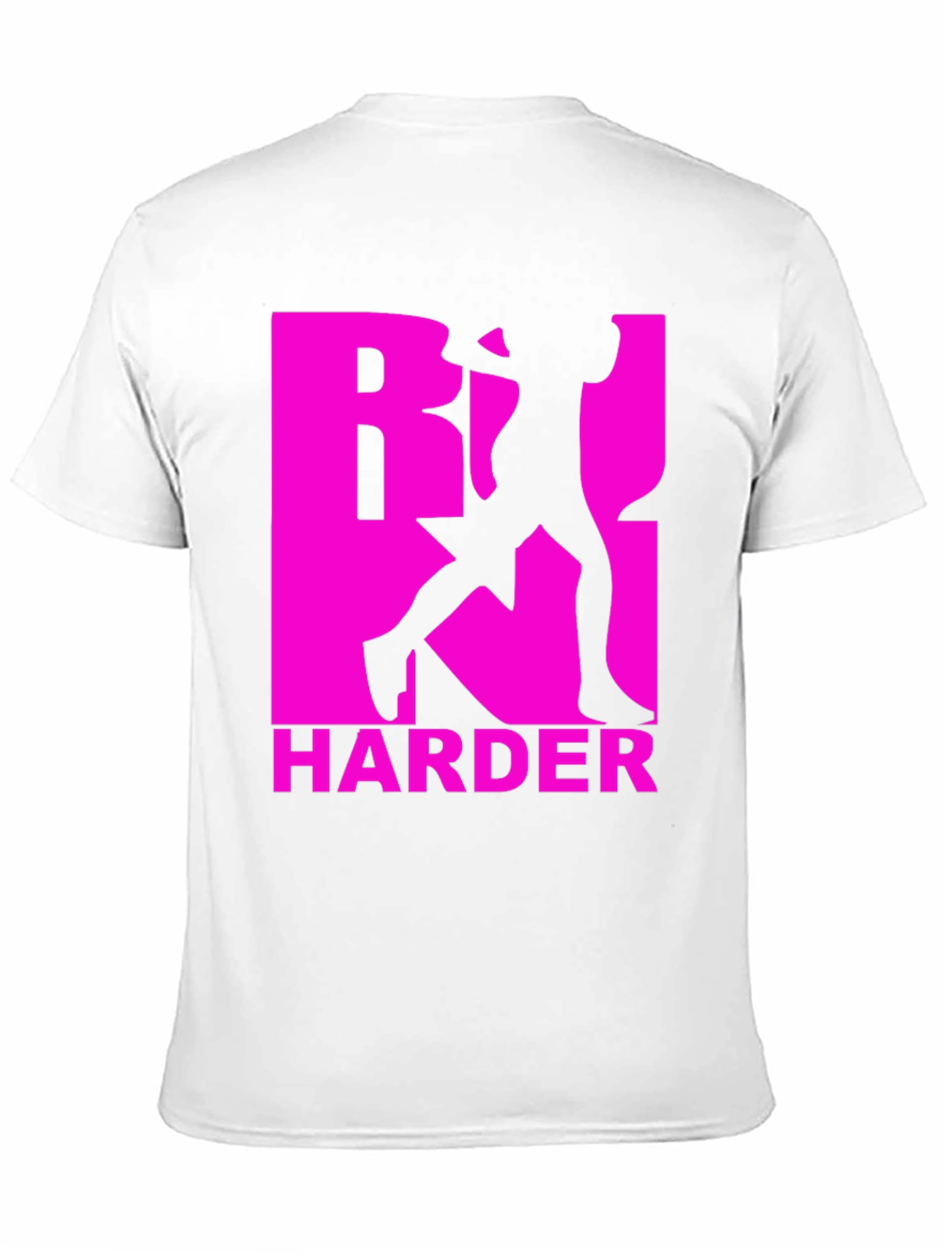 Work Harder T-Shirt: Pink Graphic Tee