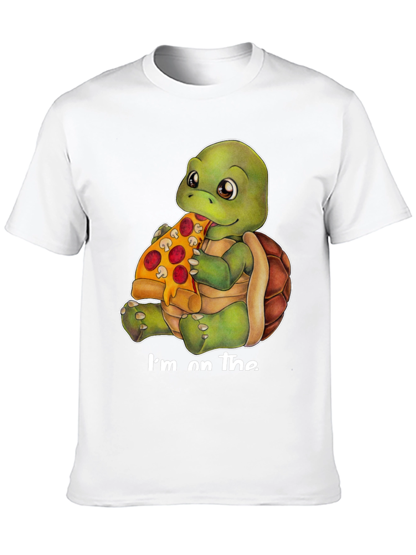Turtle Pizza Black T-Shirt