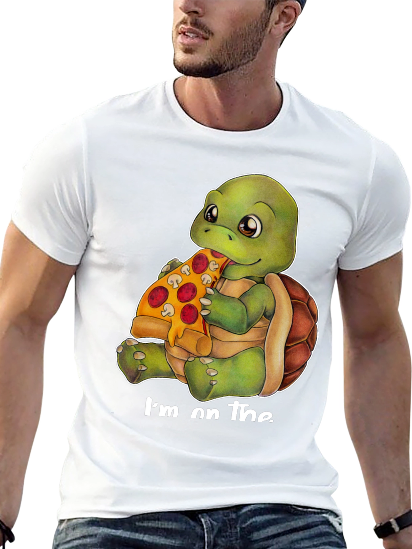 Turtle Pizza Black T-Shirt