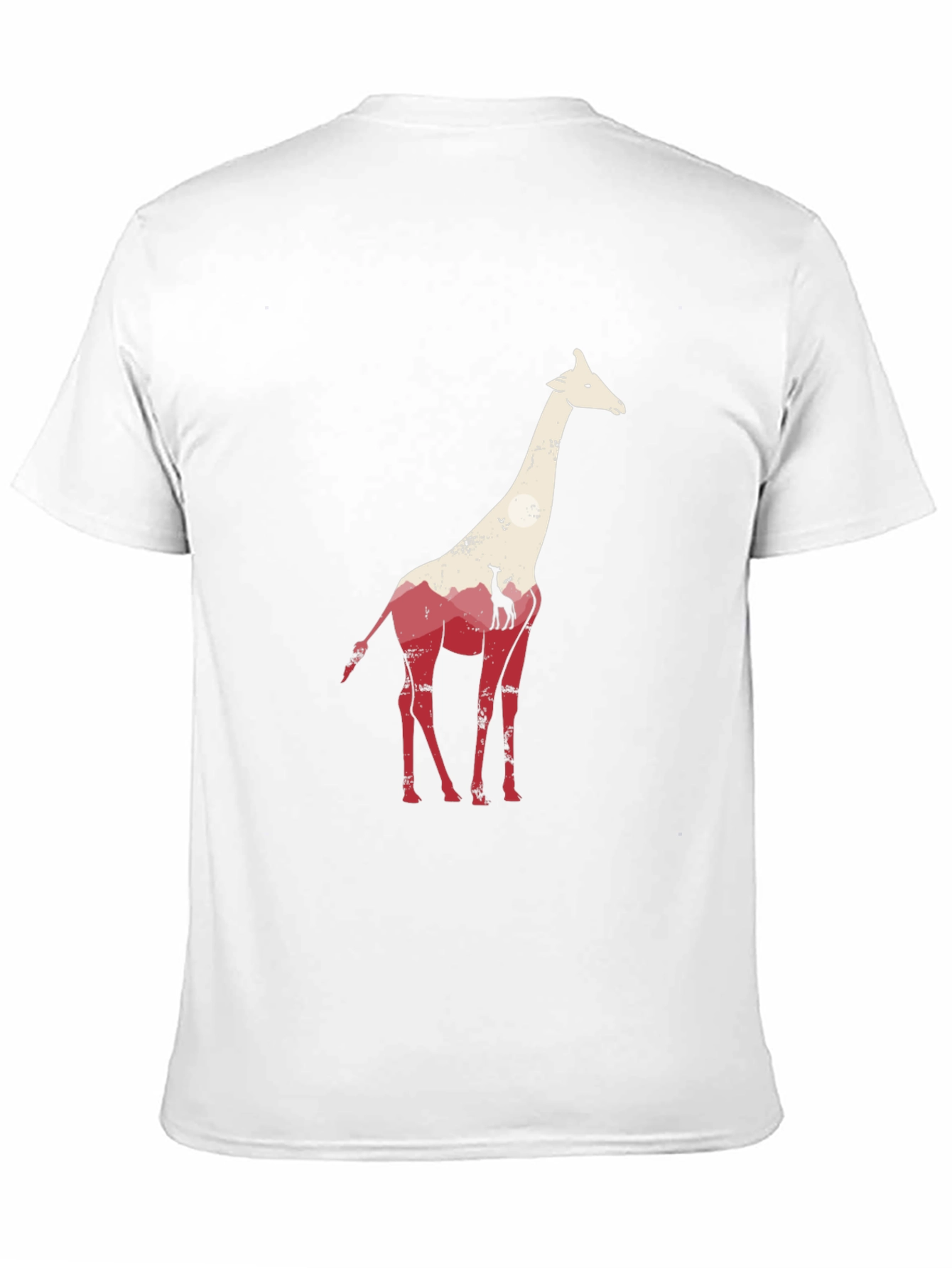 Giraffe Graphic Tee - Unique Animal Silhouette T-Shirt
