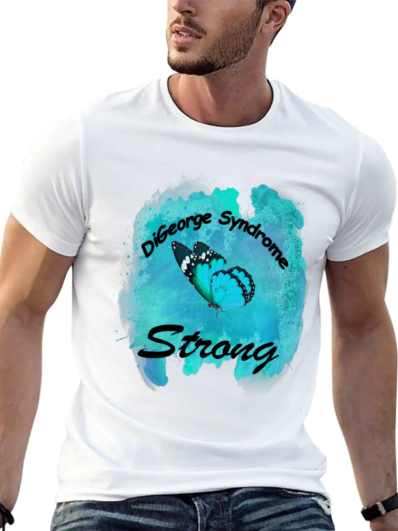 DiGeorge Syndrome Awareness Butterfly T-Shirt